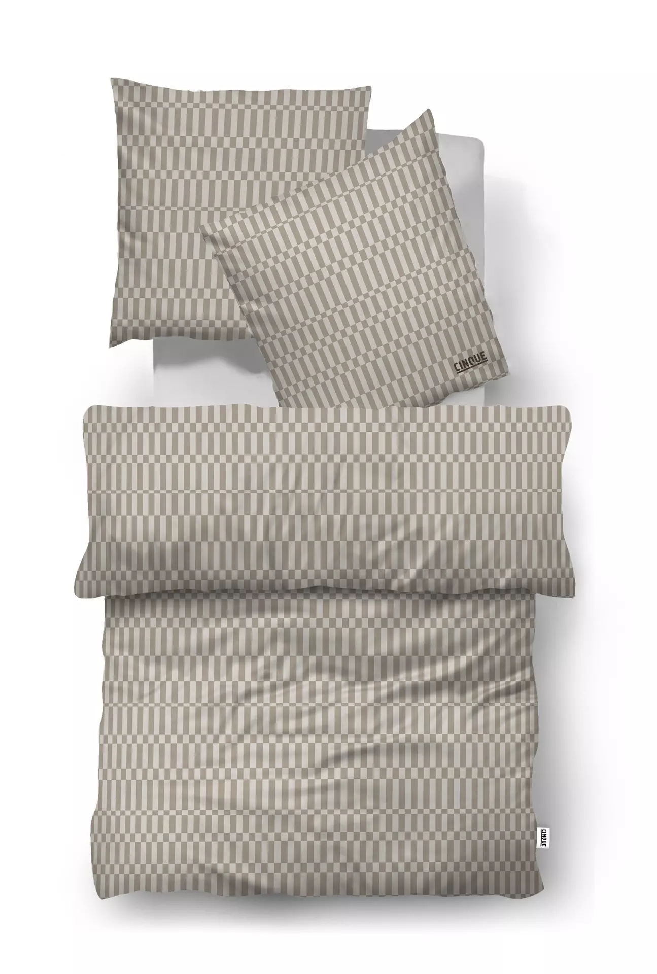 Satin-Bettwäsche Cinque Biberna Textil 135 x 200 cm