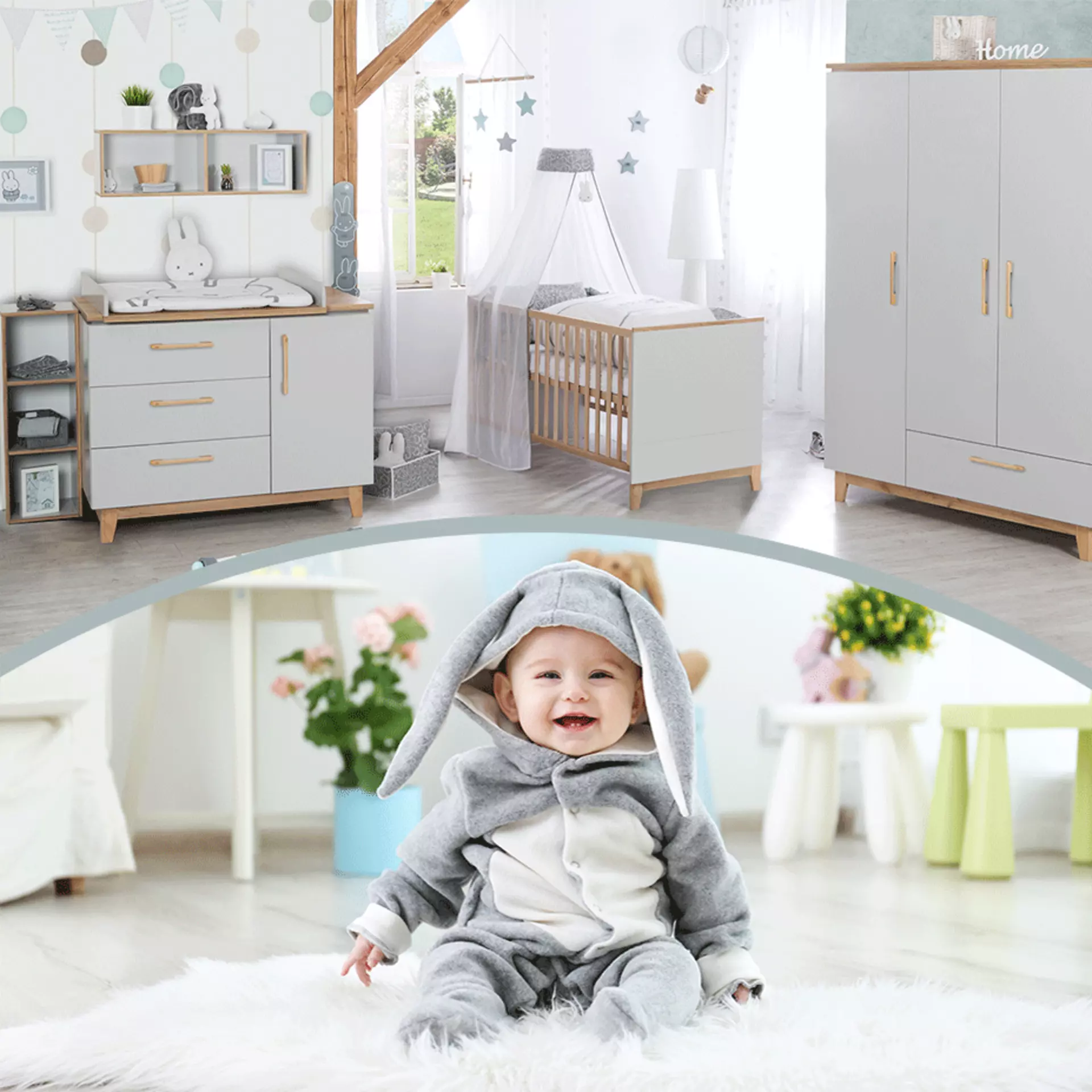 Banner: Zauberhaftes Babyzimmer - Möbel Inhofer 