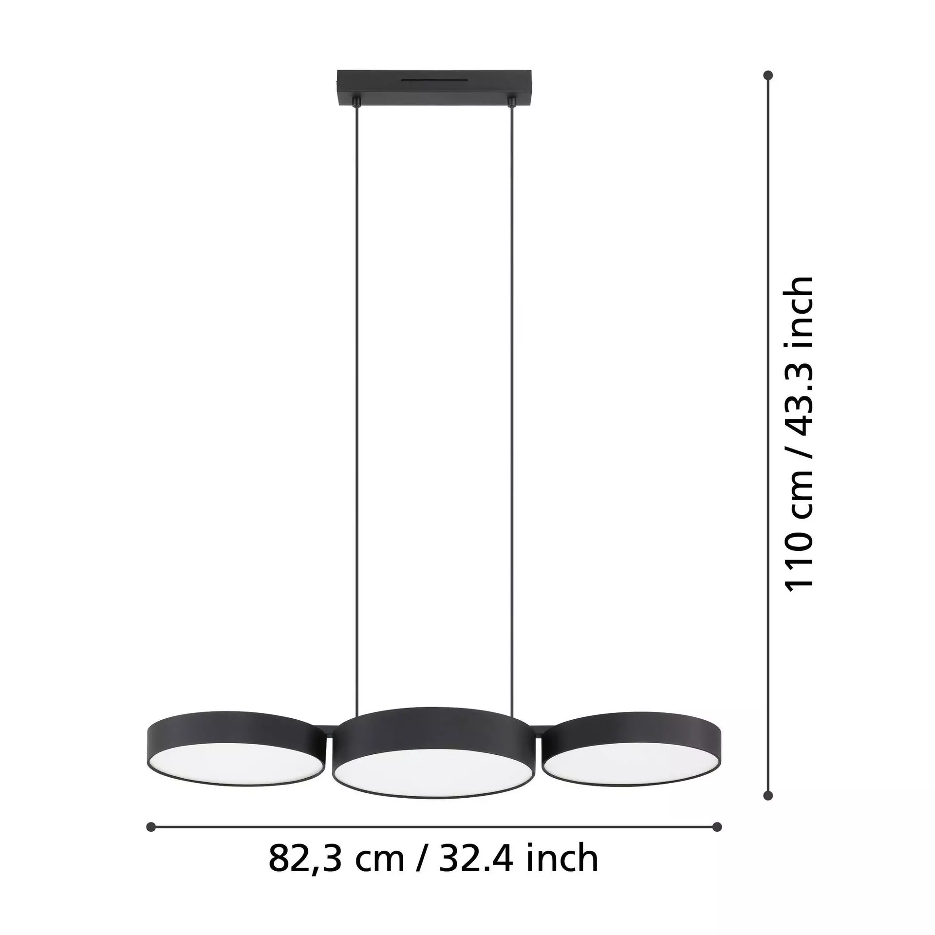 Hängeleuchte BARBANO-Z Eglo Metall 82 x 110 x 30 cm