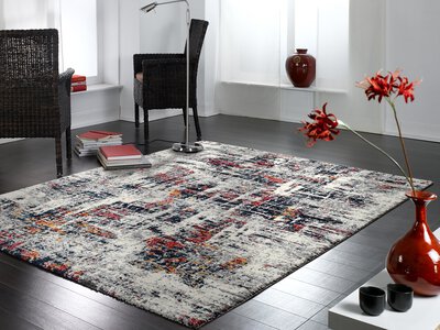 3. Bild von Maschinenwebteppich ca. 130 x 65 cm mehrfarbig