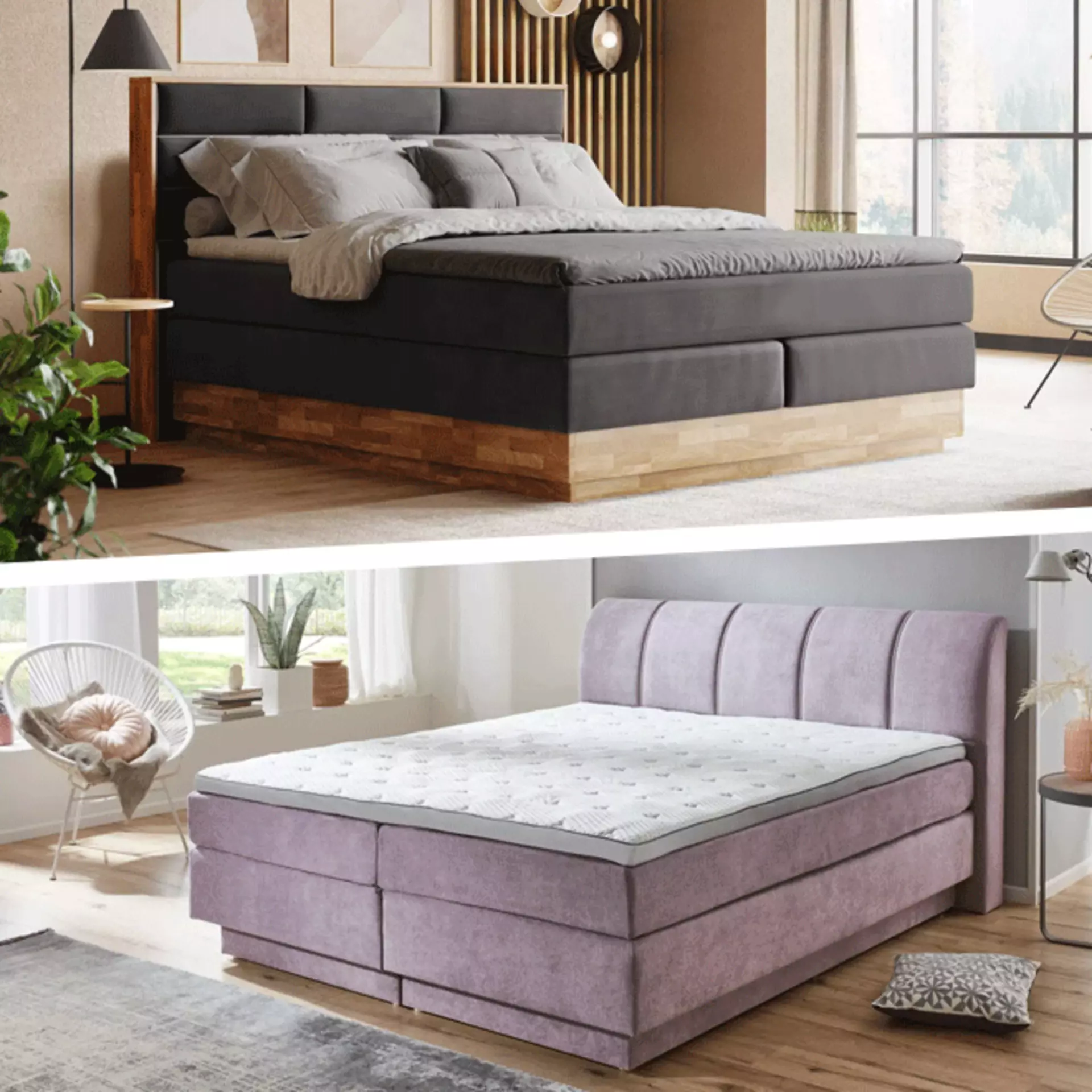 Boxspringbetten als Doppelbett ab der Größe 180x200 cm