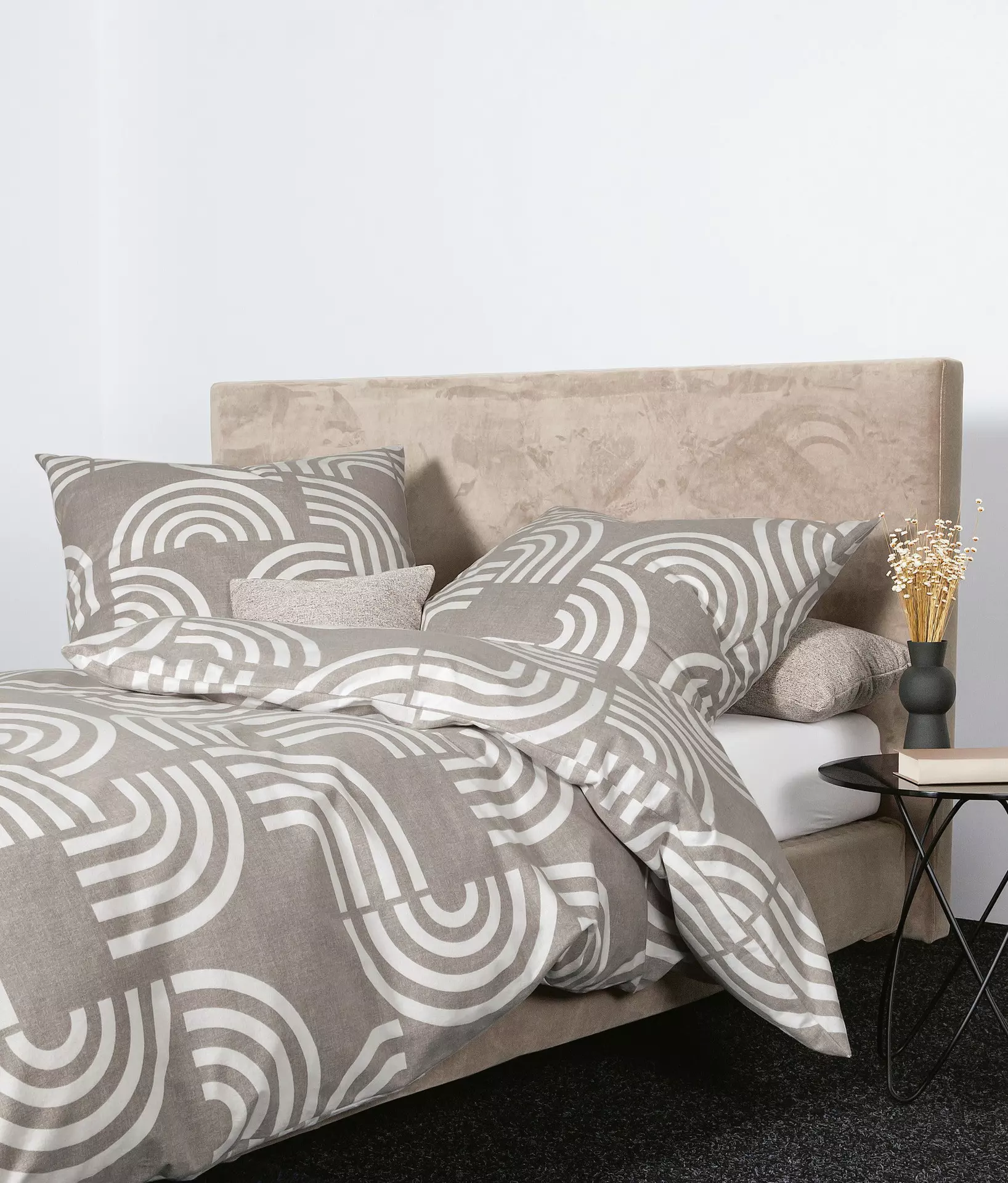 Biber-Bettwäsche Davos Janine Textil 155 x 220 cm