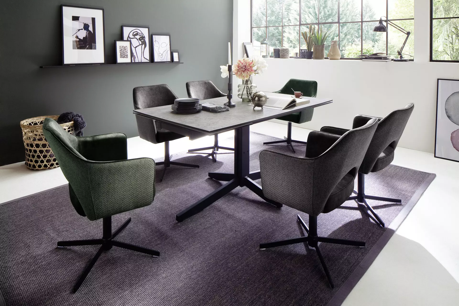 Stuhl VALETTA MCA furniture Textil 46 x 85 x 64 cm