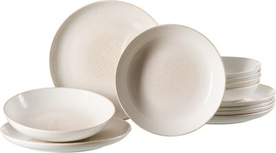 Bild von Tafelservice Keramik beige