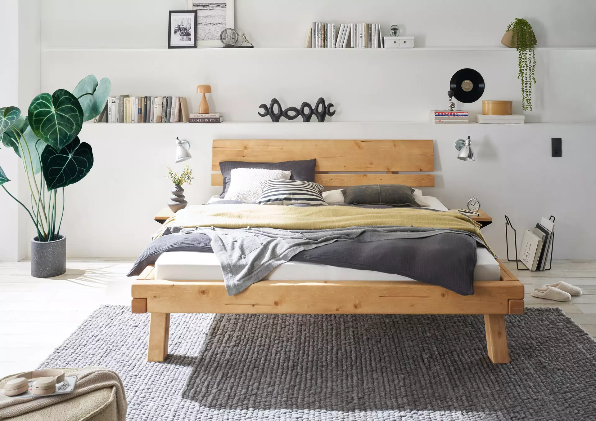 Bett LEVIN SELF Holz 198 x 98 x 227 cm