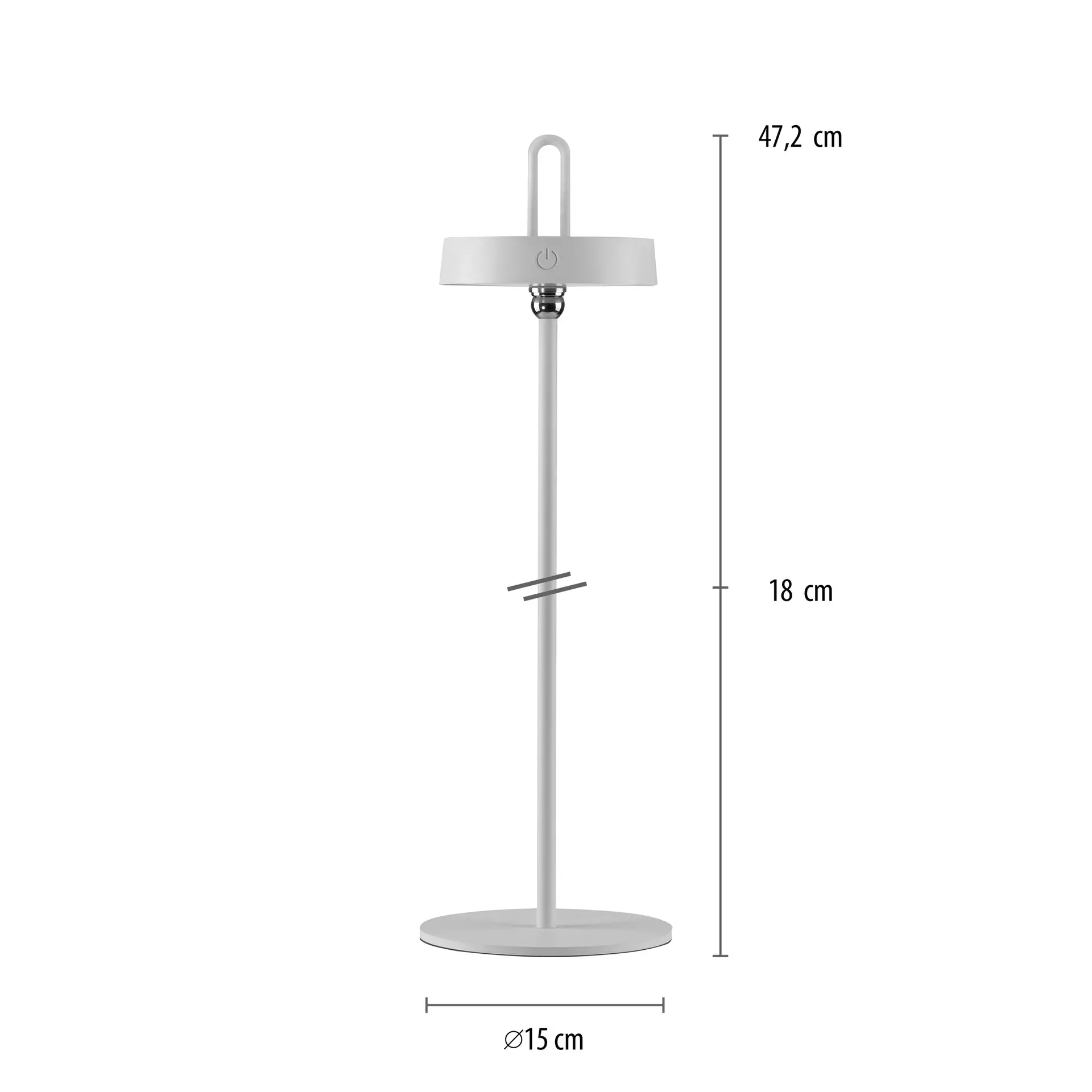 Tischleuchte AMAG JUST LIGHT Metall 15 x 47 x 15 cm