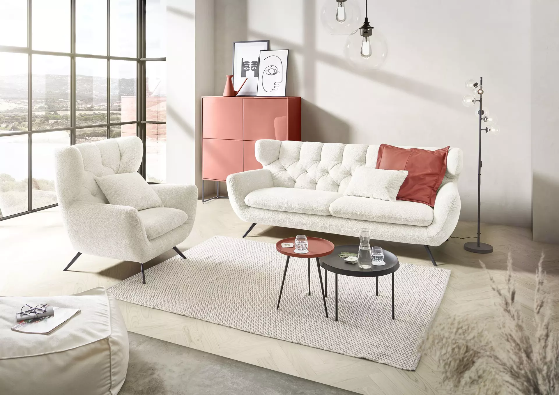 Sofa 3-Sitzer SIXTY LASCONDO 95 x 94 x 225 cm