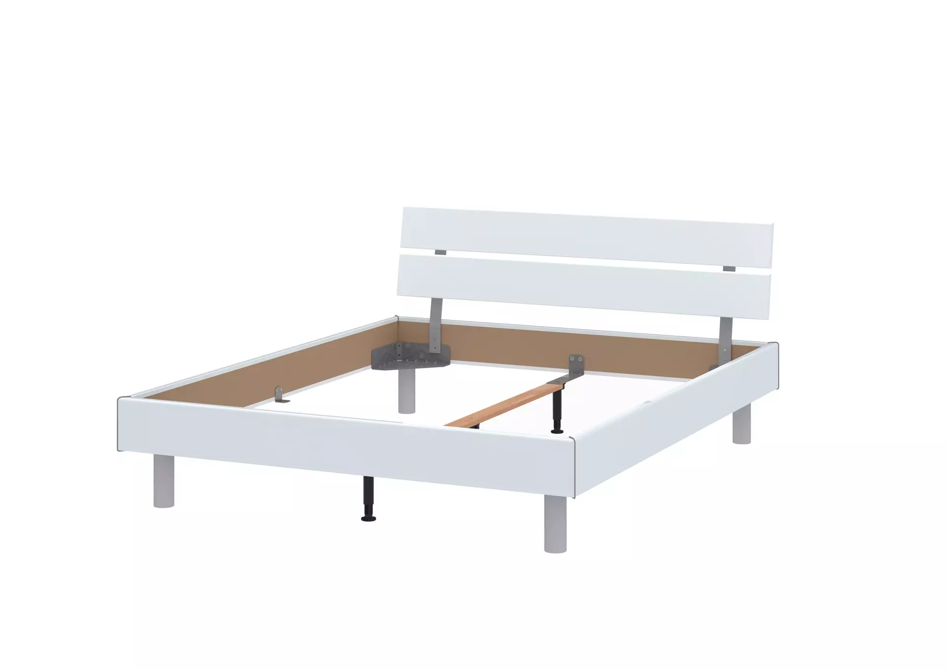 Bett LIVORNO PLUS Modular Holzwerkstoff 187 x 90 x 211 cm