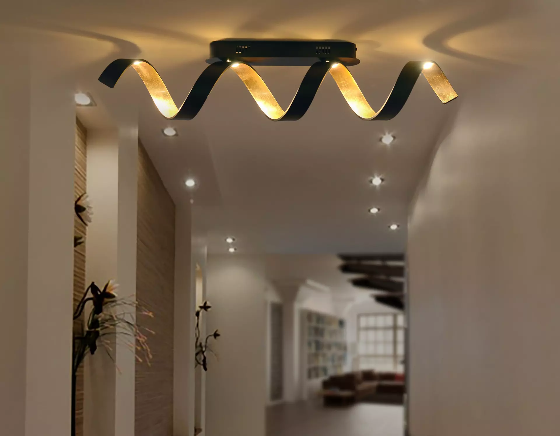 Deckenleuchte Helix Eco-Light Metall 14 x 18 x 80 cm