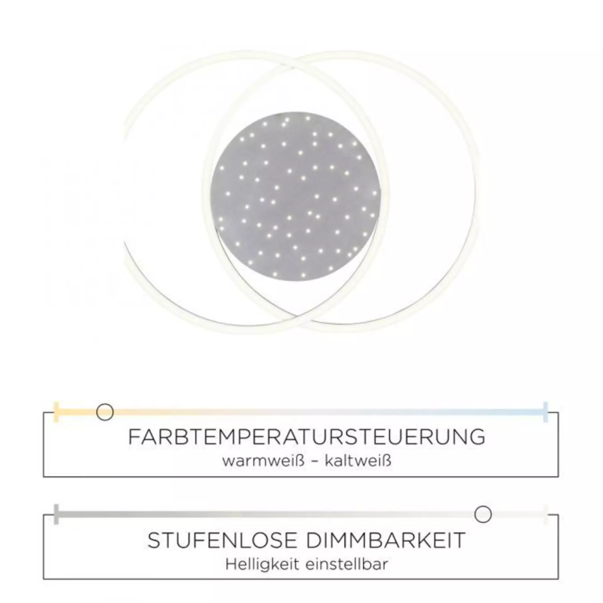 Deckenleuchte YUKI Paul Neuhaus Metall 66 x 5 x 50 cm