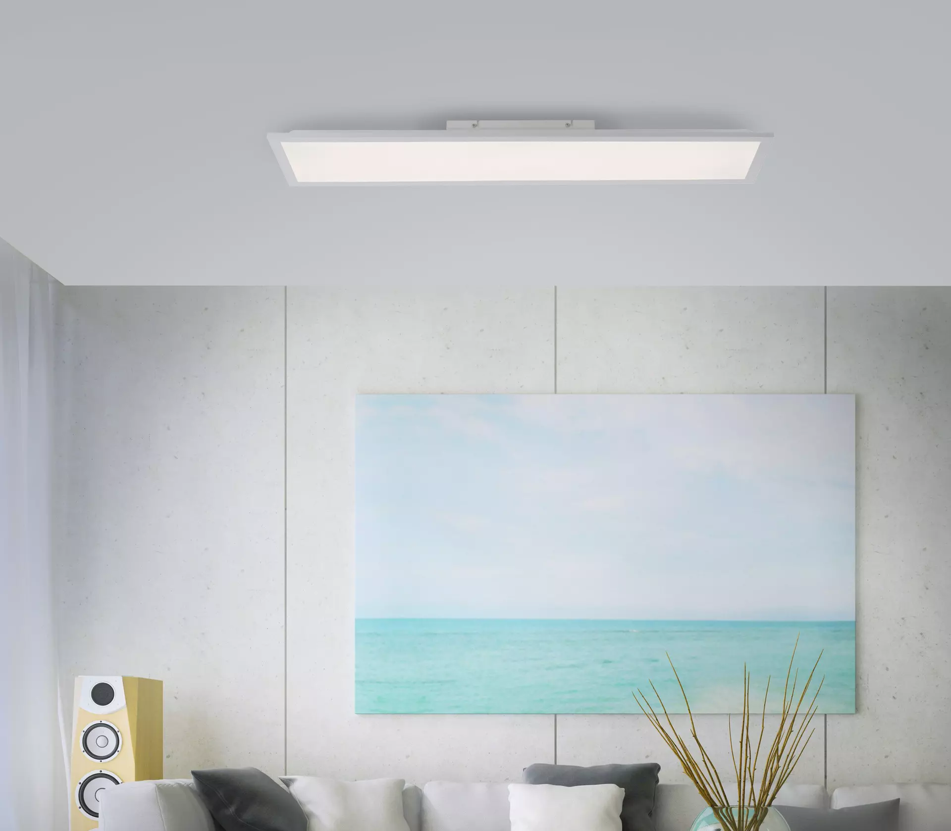 Deckenleuchte FLAT JUST LIGHT Metall 100 x 6 x 25 cm