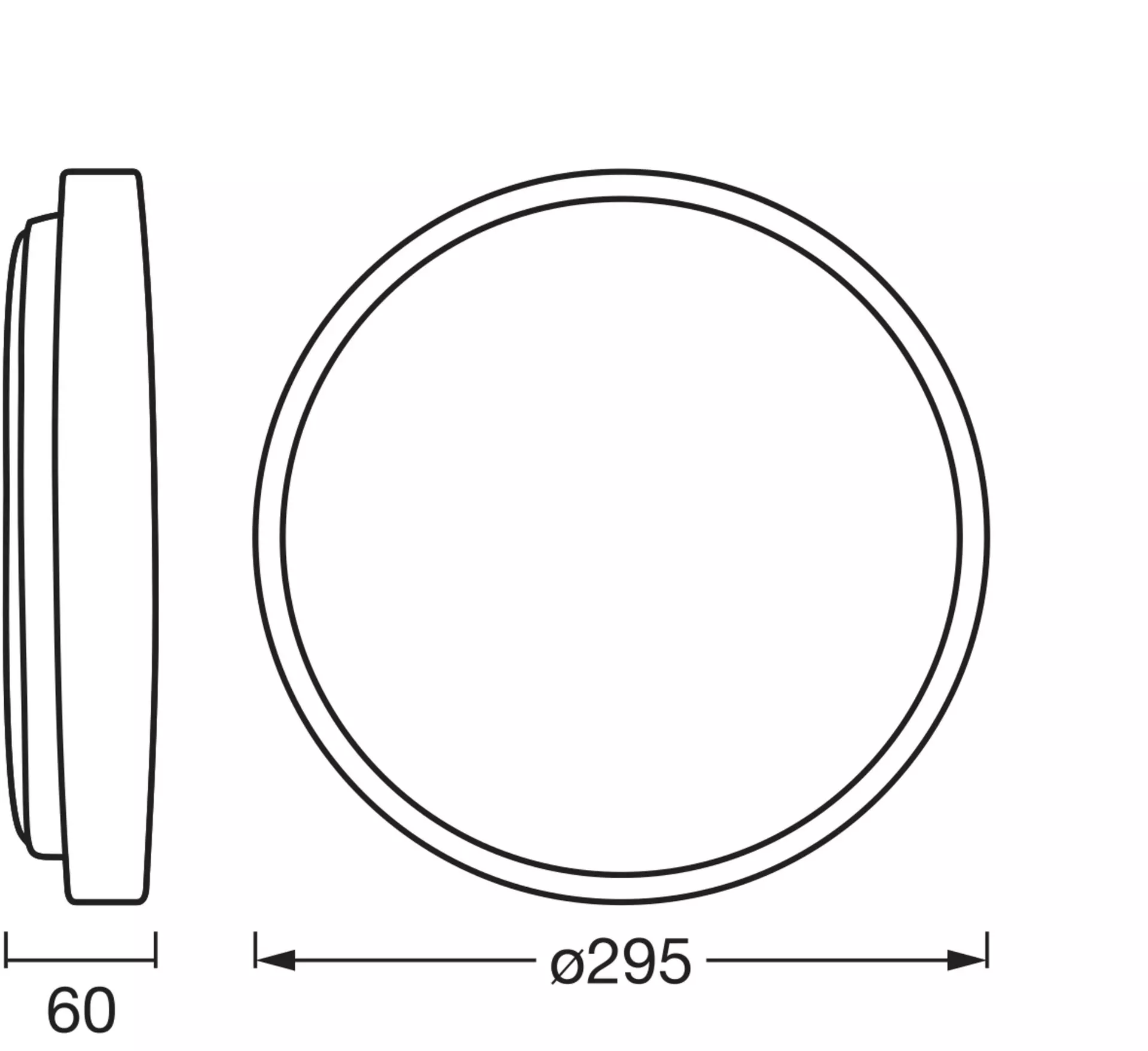 Deckenleuchte Alison Basic Ceiling OSRAM Metall 