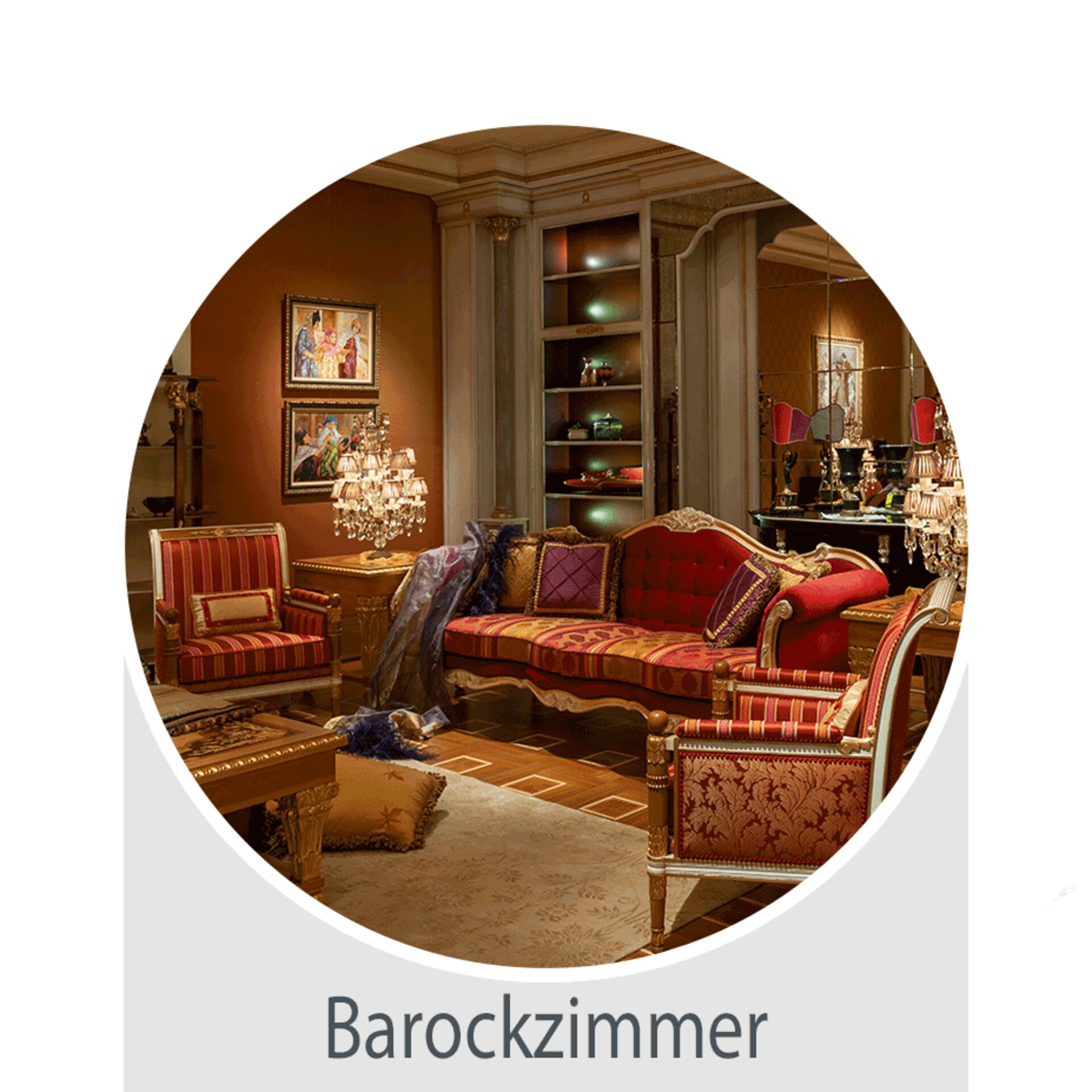 Zum Shop-the-Look Barockzimmer - inspirierende Einrichtungsidee von Möbel Inhofer