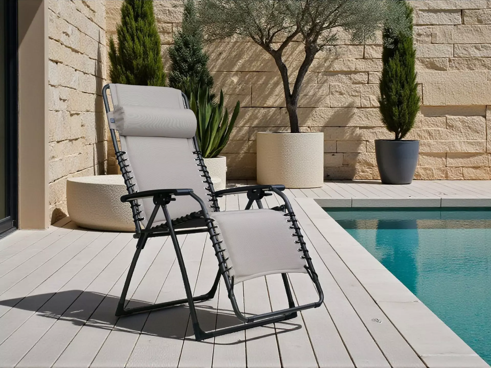 Relaxliege OASI Outdoor Textil 70 x 130 x 80 cm