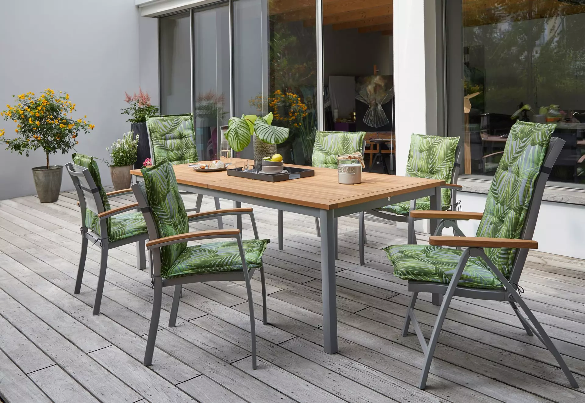 Stapelstuhl SYLT Outdoor Textil 58 x 88 x 59 cm