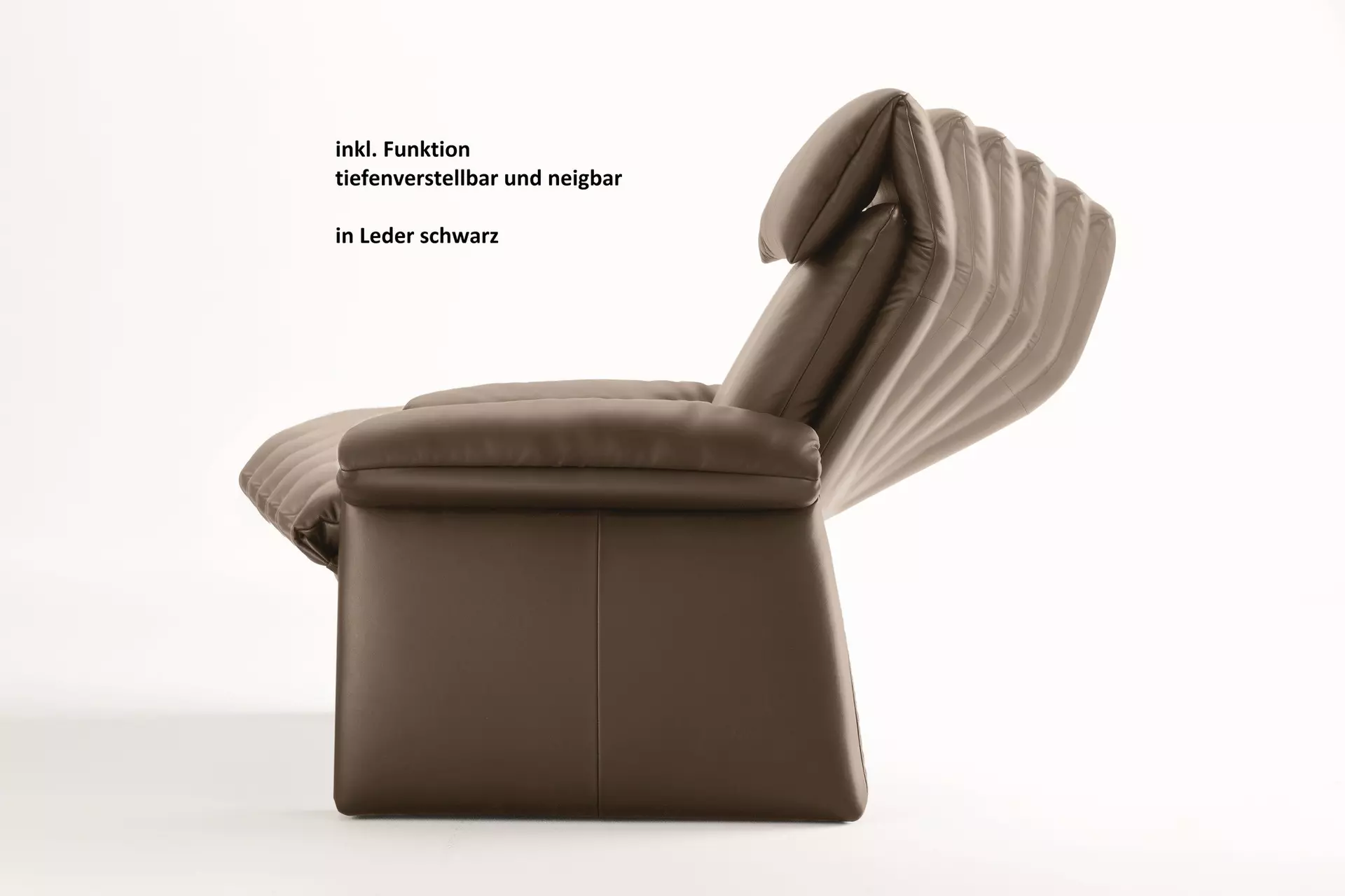Sofa 2,5-Sitzer LUGANO Erpo Leder 88 x 79 x 191 cm