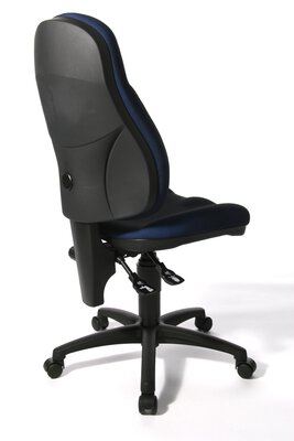 4. Bild von Büro-Drehstuhl Kunststoff Blau Topstar