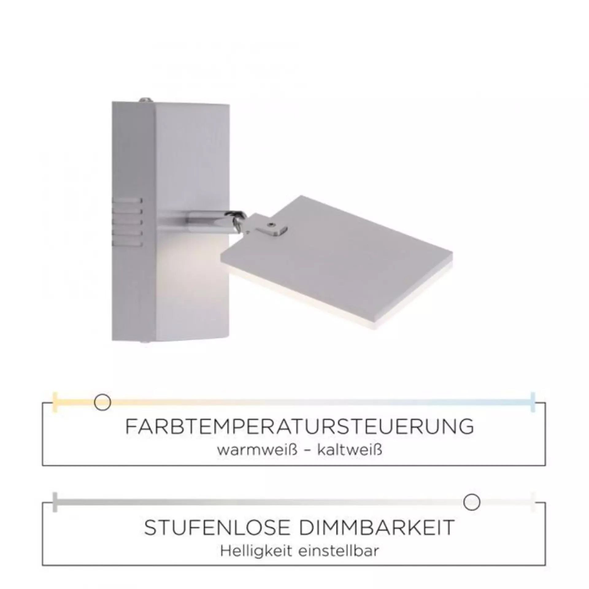Strahler PURE-MIRA Paul Neuhaus Metall 15 x 19 x 19 cm