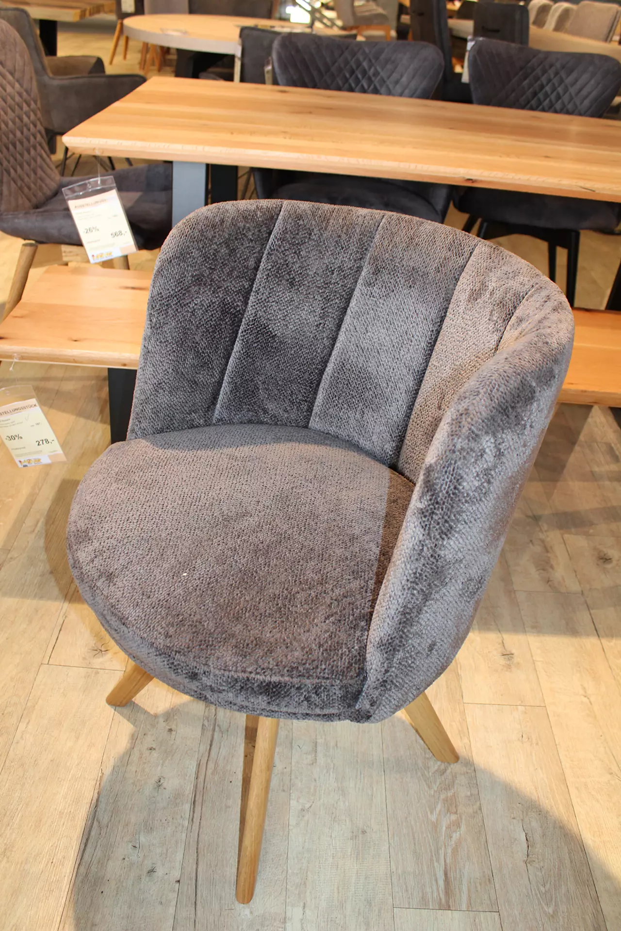 Sessel Bezug Stoff anthrazit