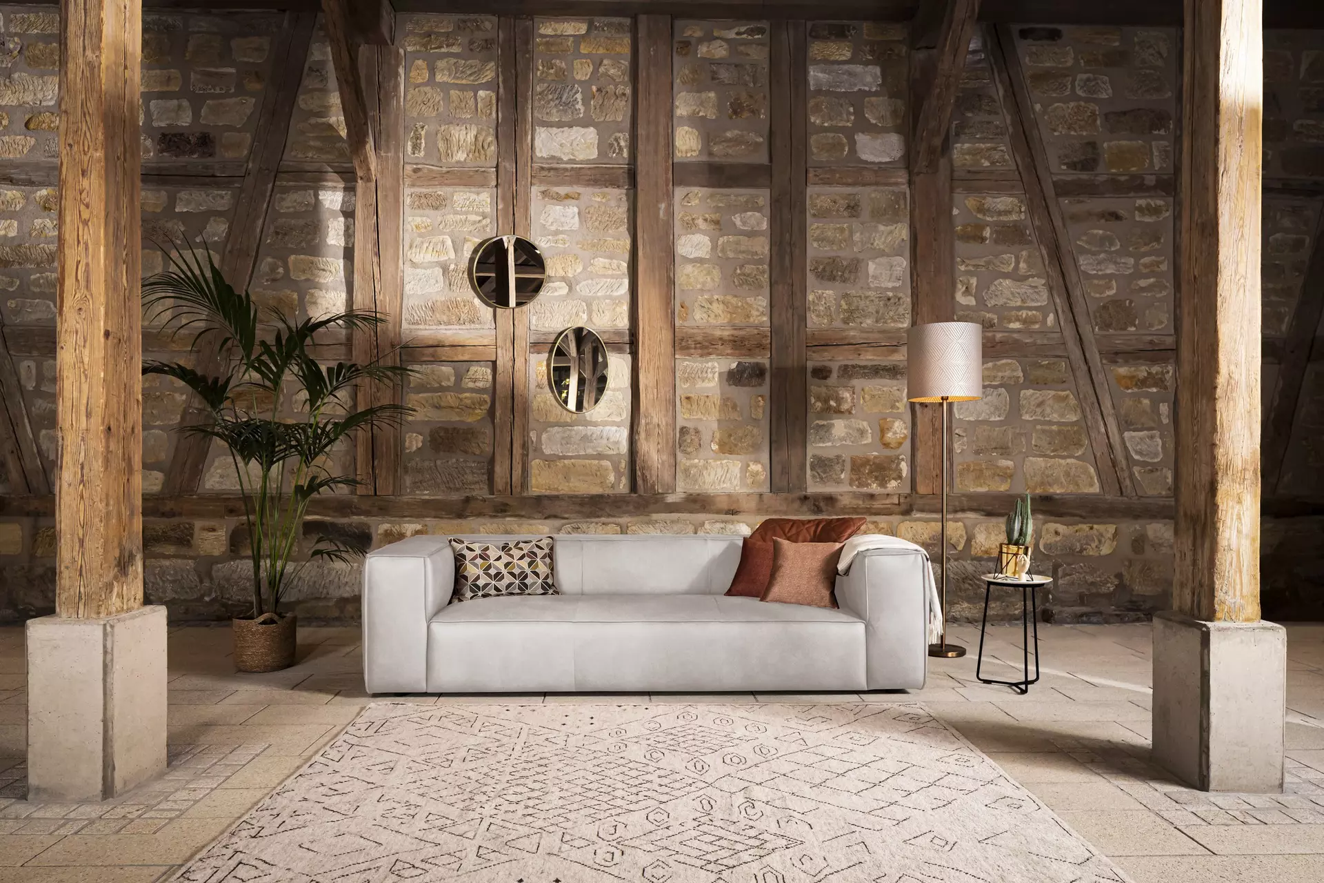 Einzelsofa 18050 W.Schillig Leder 104 x 66 x 260 cm