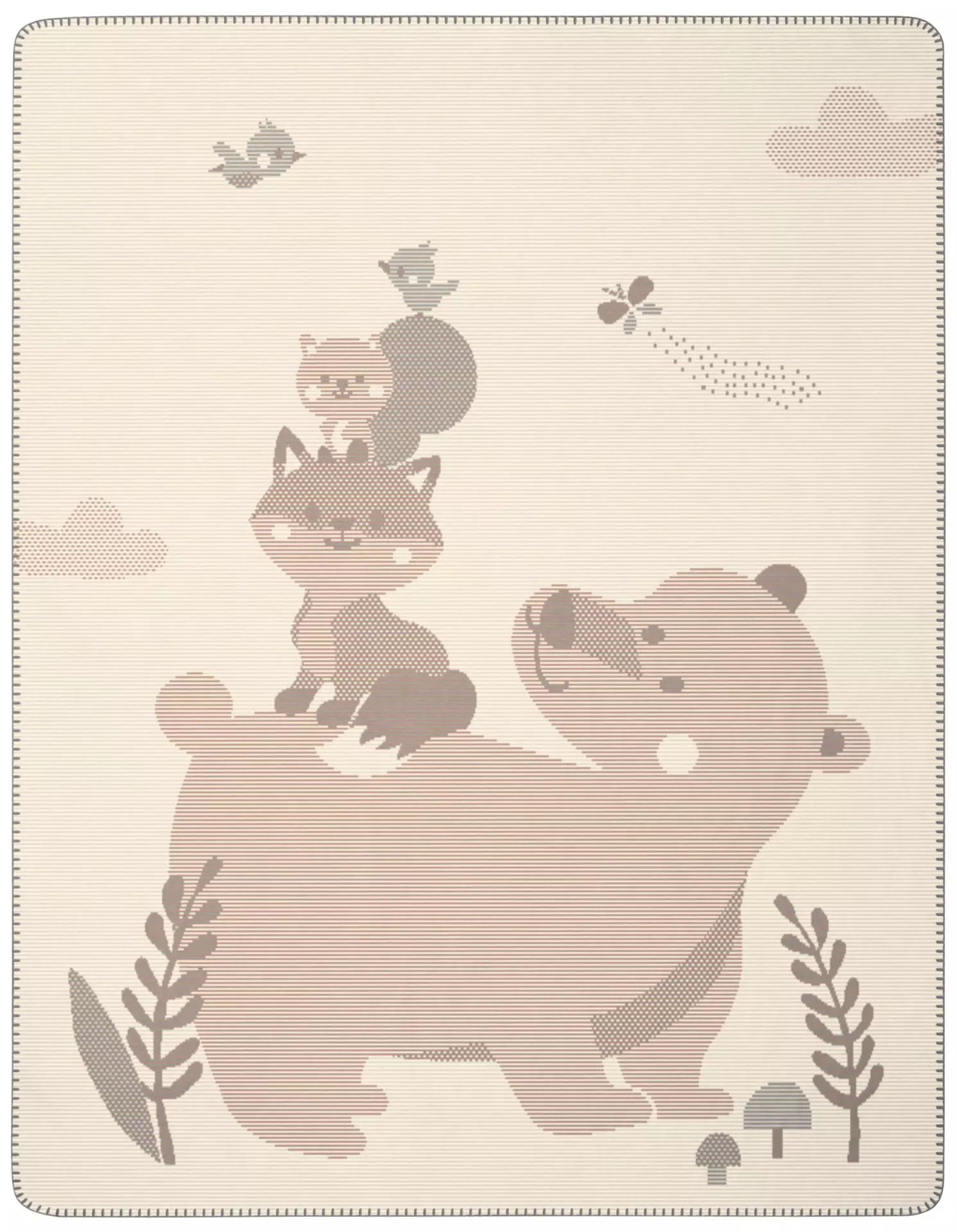 Babydecke Lovely & Sweet Foxy&Friends BIEDERLACK Textil 75 x 100 cm
