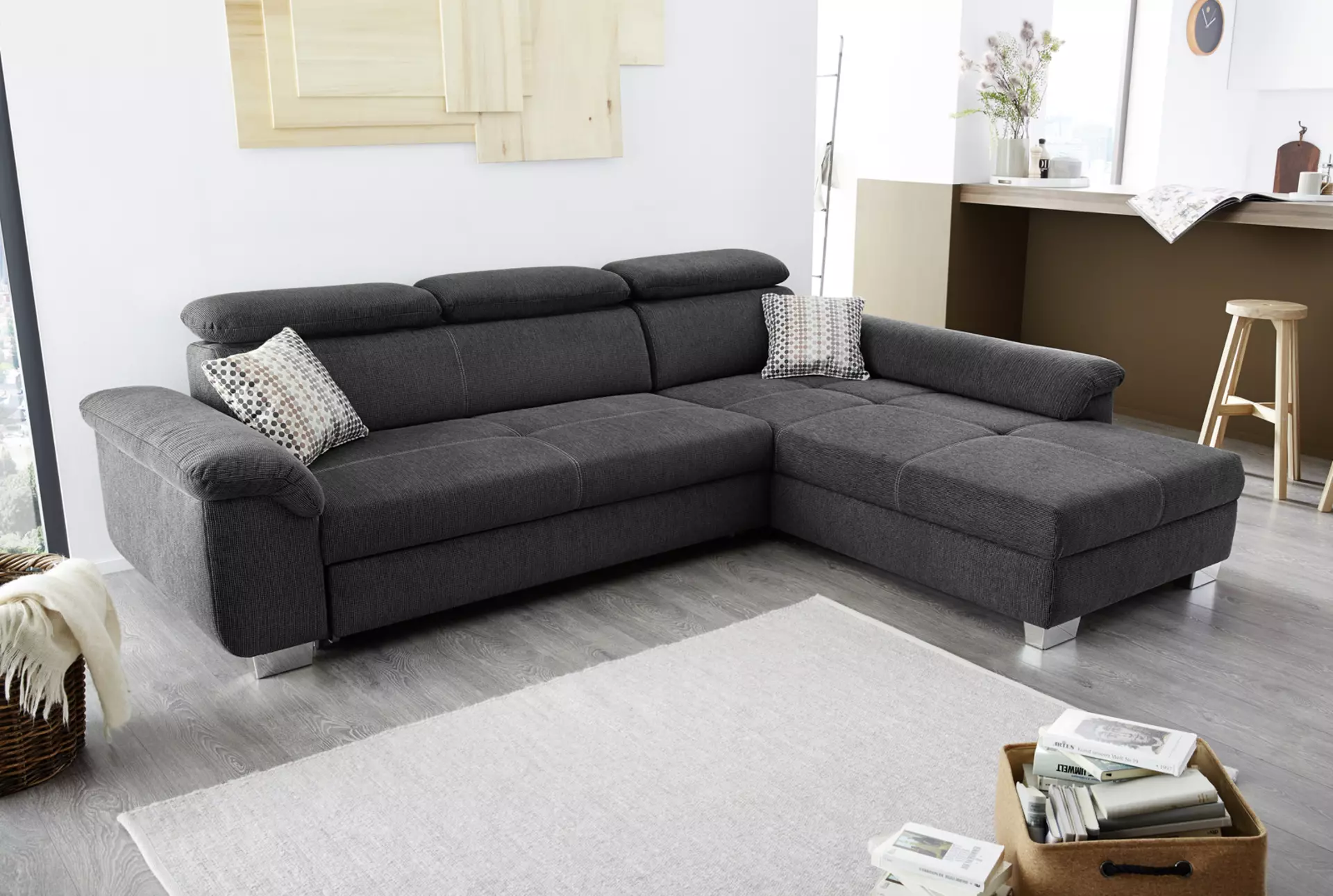 Sofa LANDSHUT CELECT Textil 214 x 102 x 295 cm