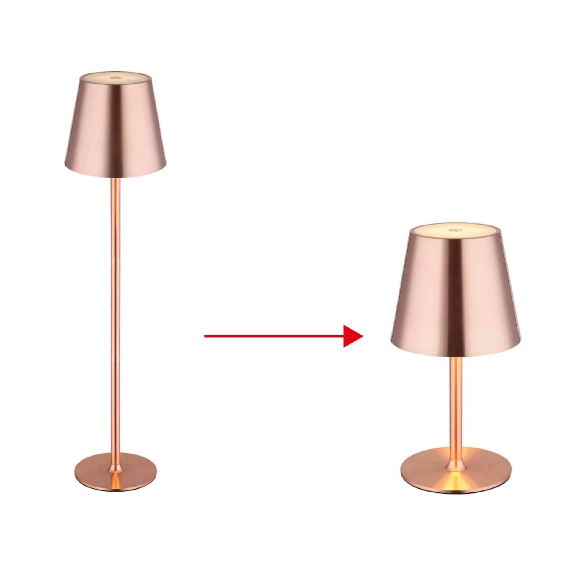 Tischleuchte VANNIE Globo Metall 47 x 