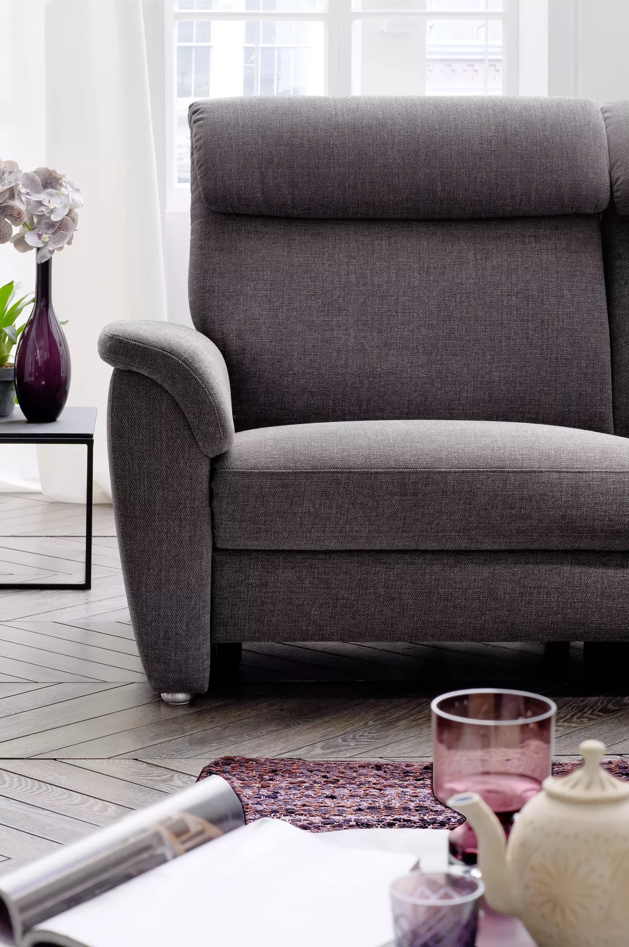 Sofa 3-Sitzer VOLLEY Vito Textil 164 cm