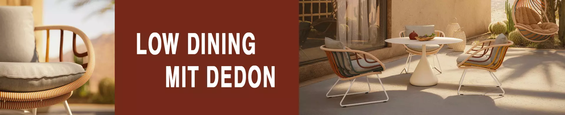 Low Dining mit Dedon - der neue Trend bei interni by inhofer