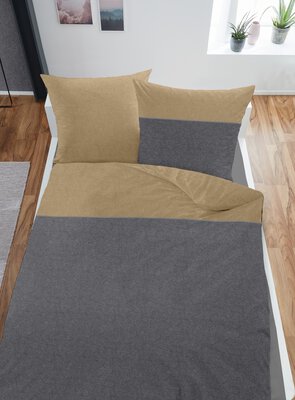 Bild von Flanell-Bettwäsche Dormisette grau