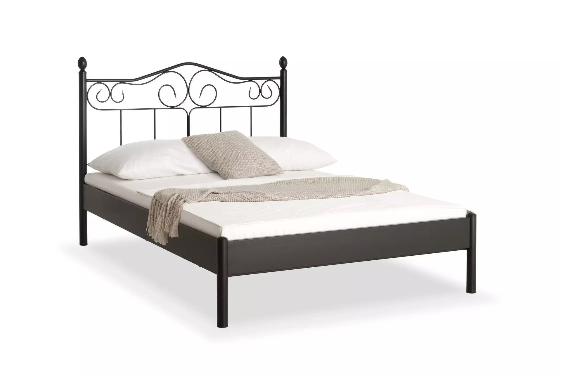 Bett PALERMO inbuy Metall 168 x 118 x 210 cm