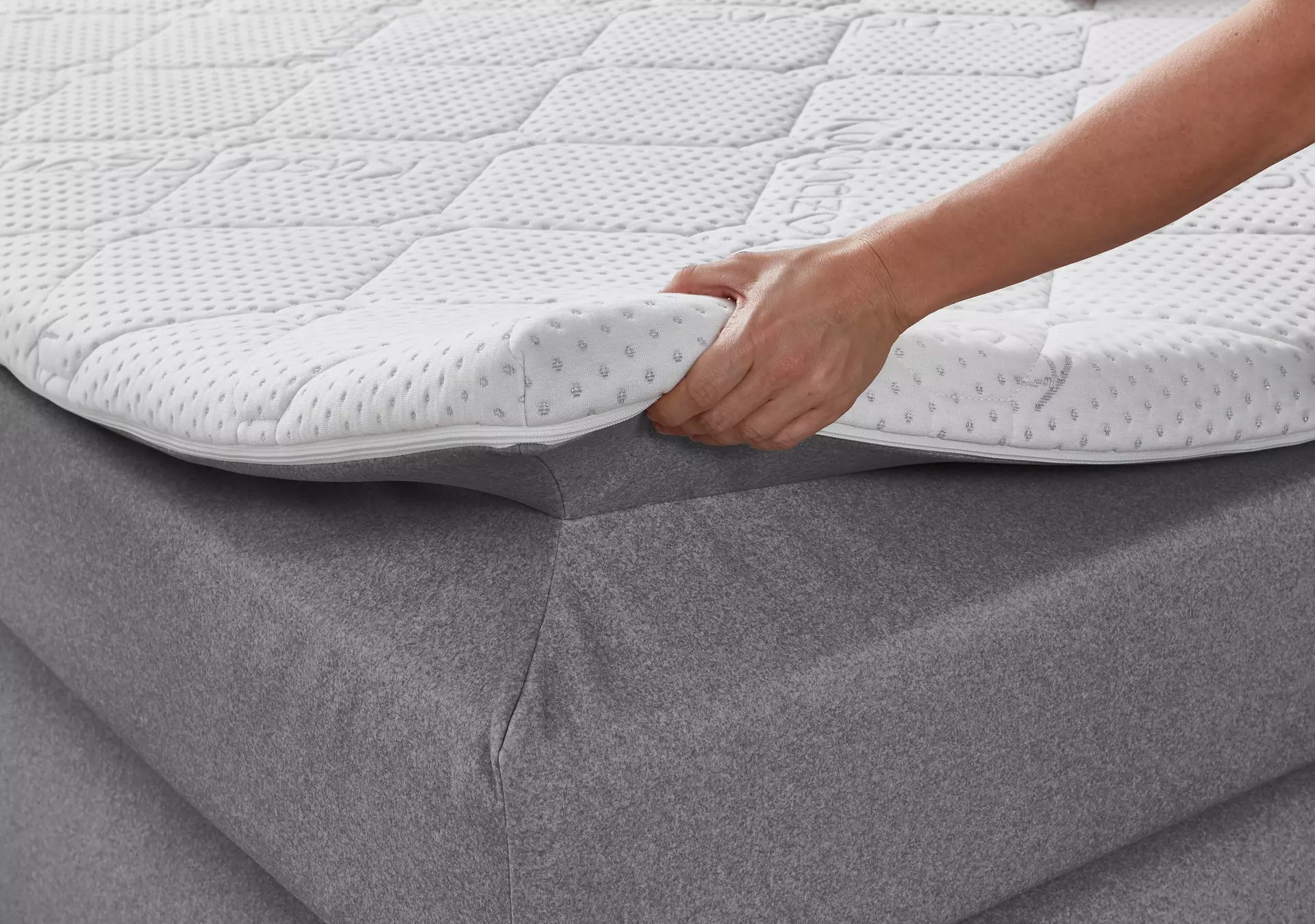 Boxspringbett BX2630 Sun Garden Textil 188 x 108 x 218 cm