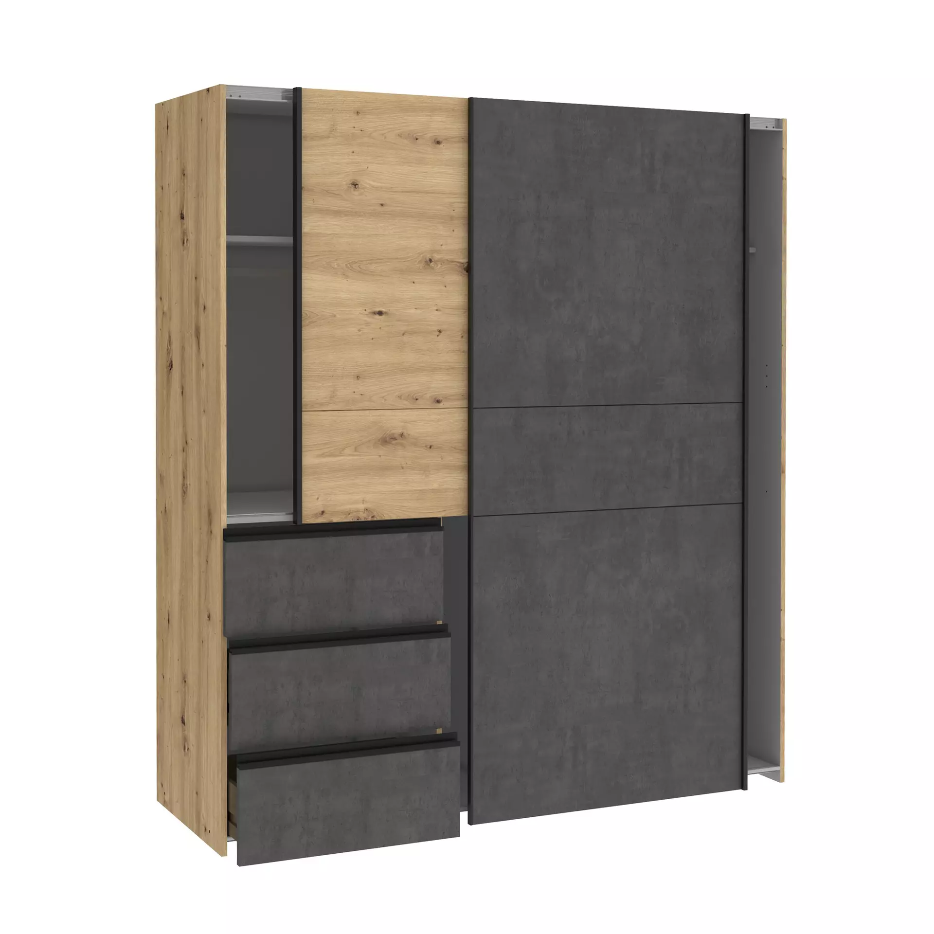 Schwebetürenschrank WINN 2 Dreamoro Holzwerkstoff 61 x 200 x 170 cm