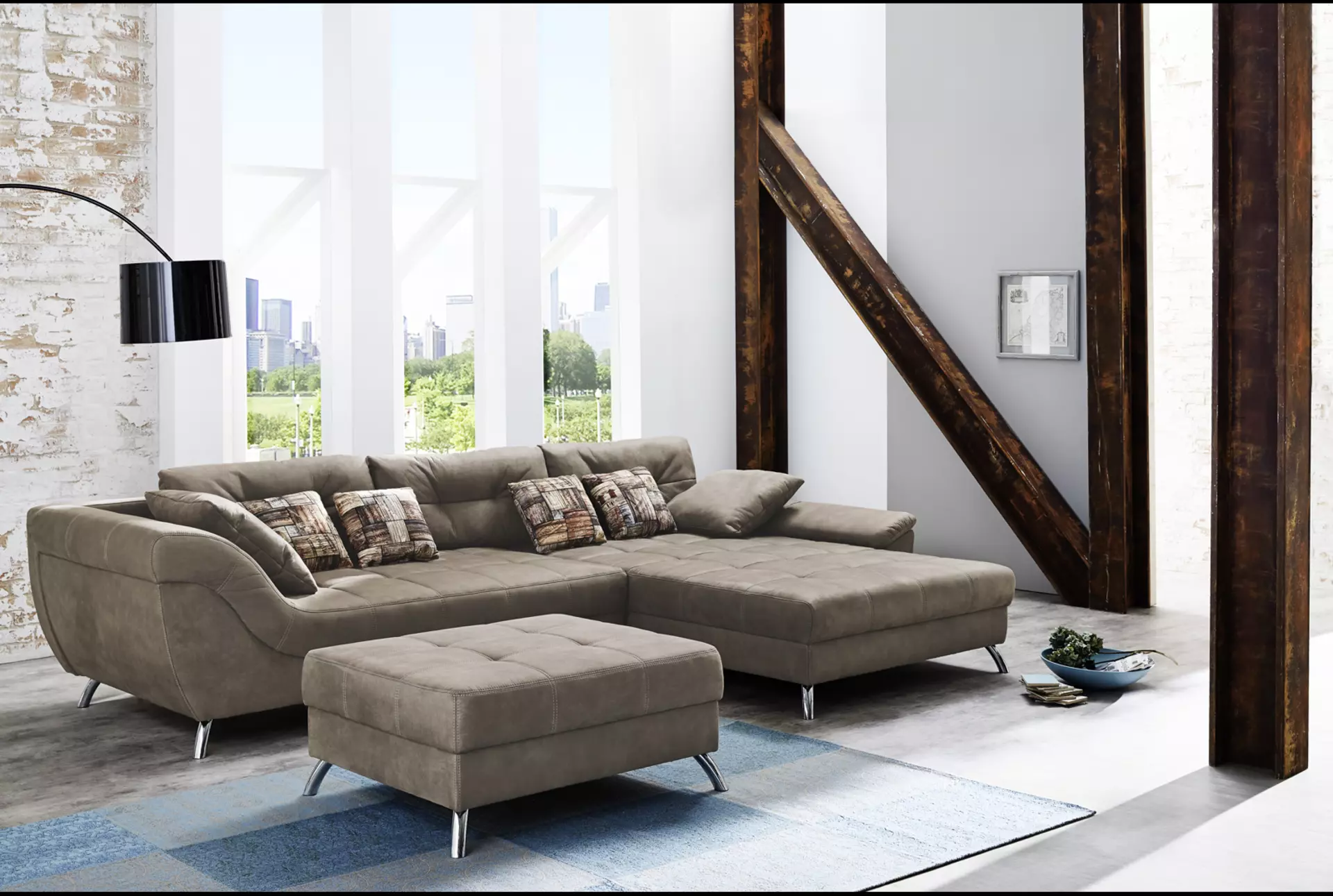 Ecksofa SAN FRANCISCO-SE CELECT Textil 219 x 76 x 358 cm