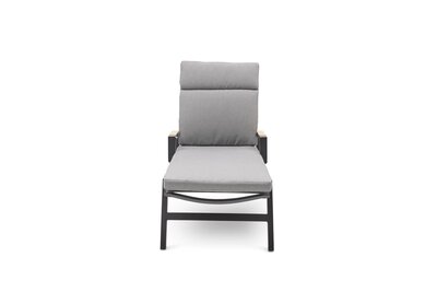 4. Bild von Gartenliege Metall braun ca. 149 x 109 x 70 cm