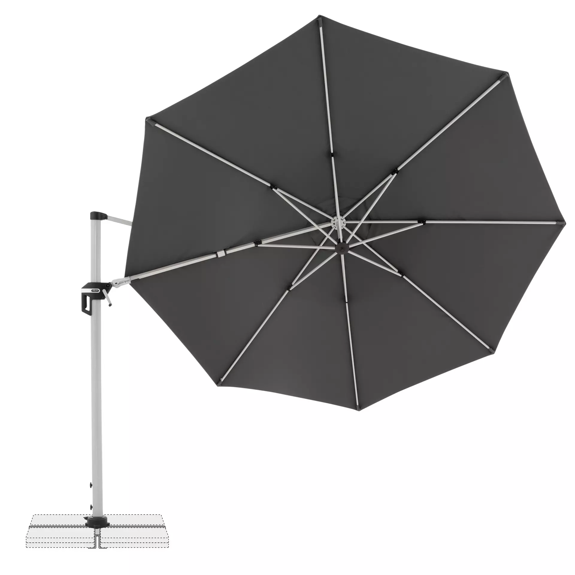 Sonnenschirm Active Doppler Textil 372 x 271 x 372 cm