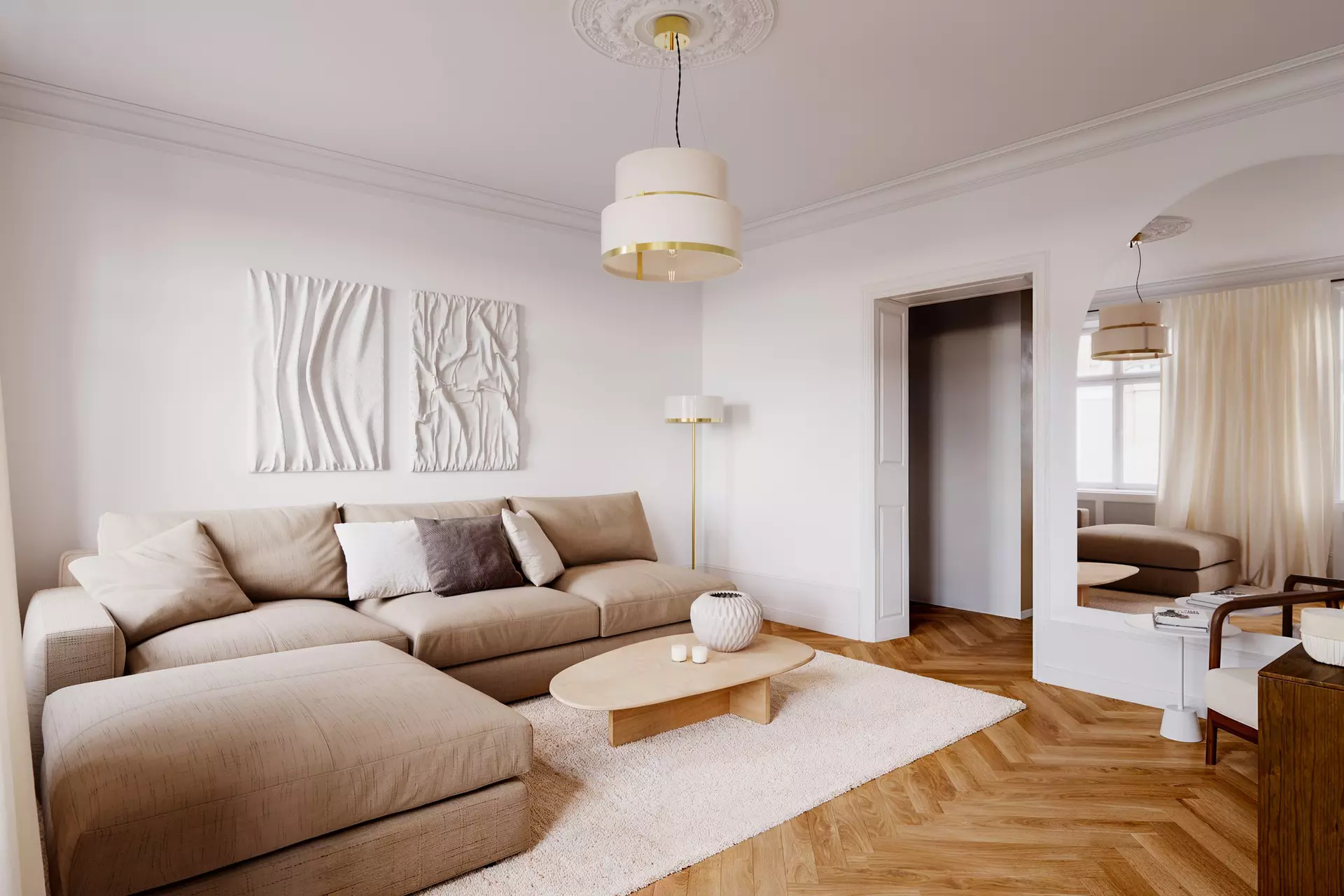 Hängeleuchte MARCEL BY RYDENS Metall 50 x 35 x 50 cm