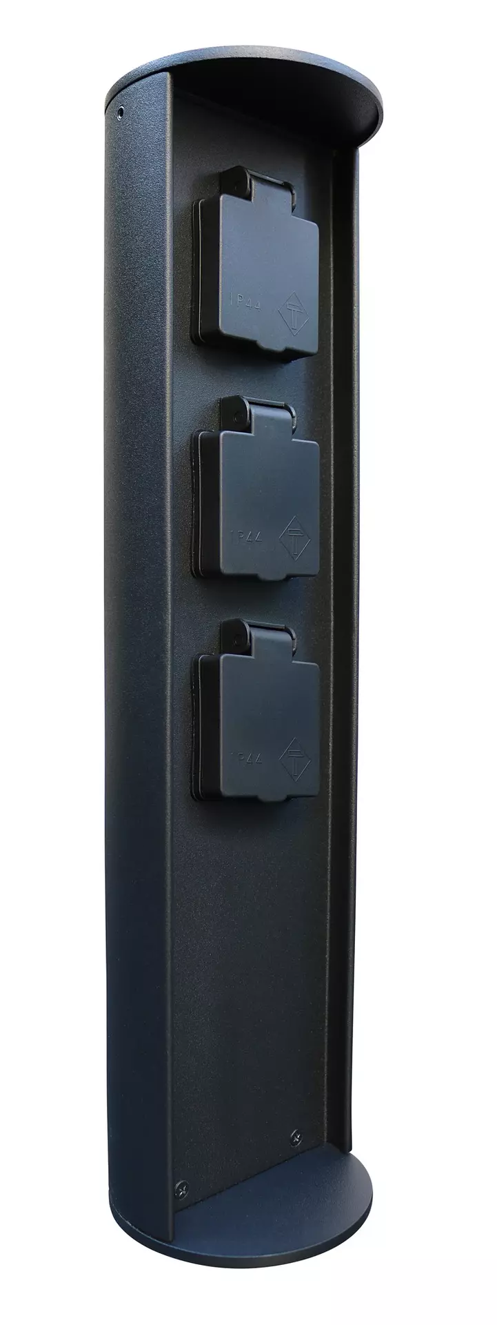 Steckdosen-Säule Stromverteiler-3 Eco-Light Metall 10 x 40 x 10 cm