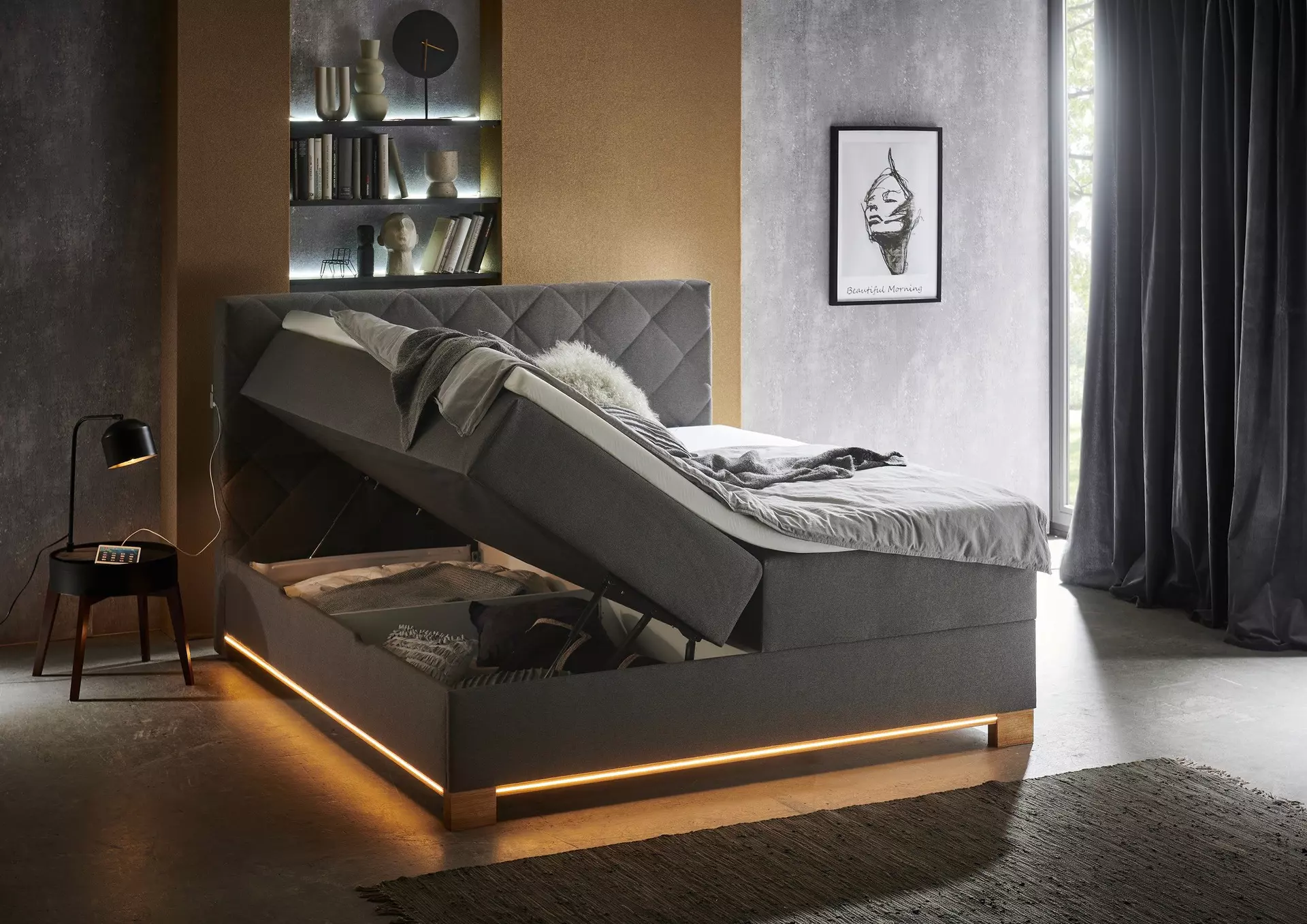 Boxspringbett MESSINA Meise Möbel Textil 368 x 118 x 108 cm