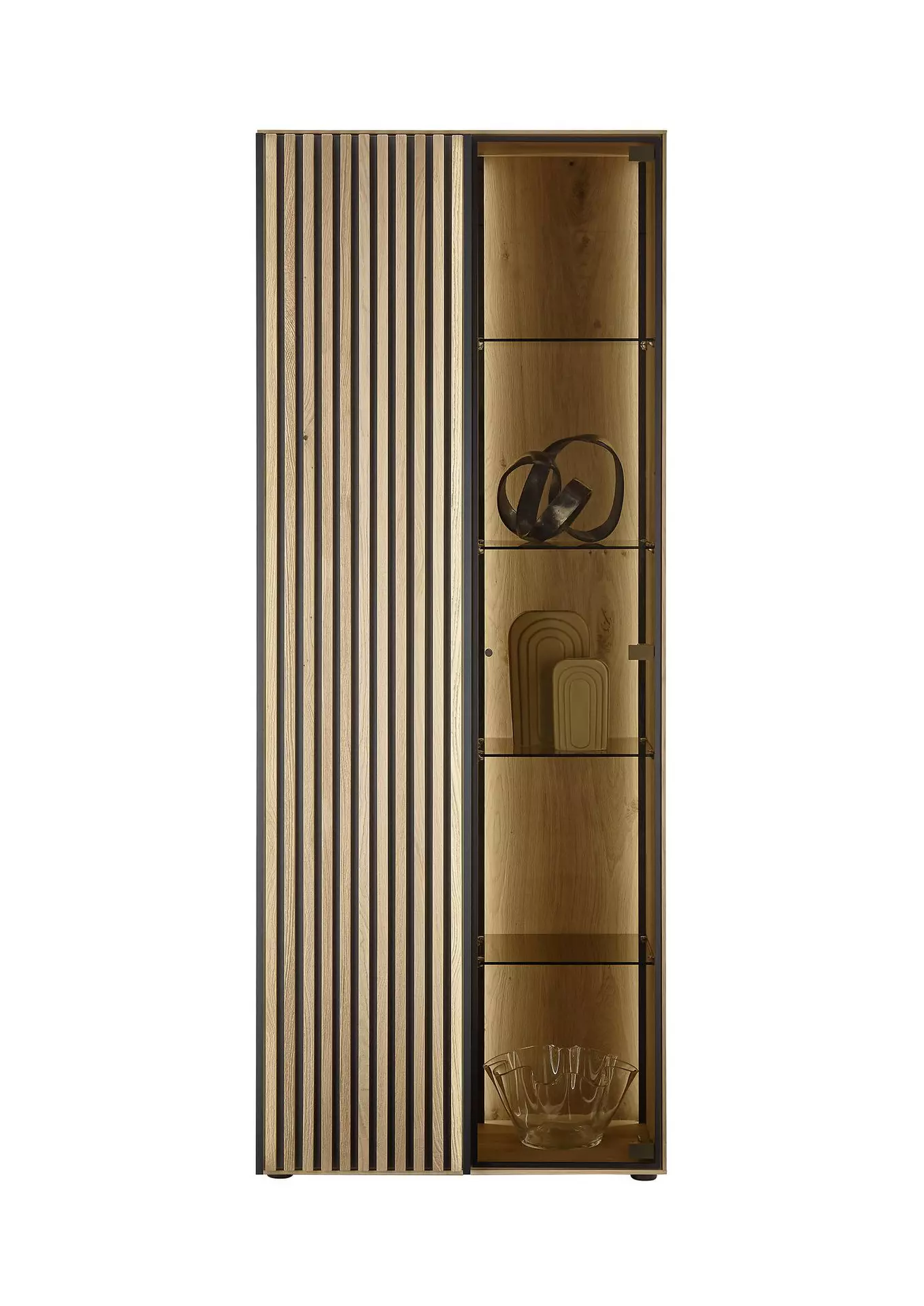 Vitrine SELINO Hartmann - Massivholzmöbel Holz 44 x 213 x 84 cm
