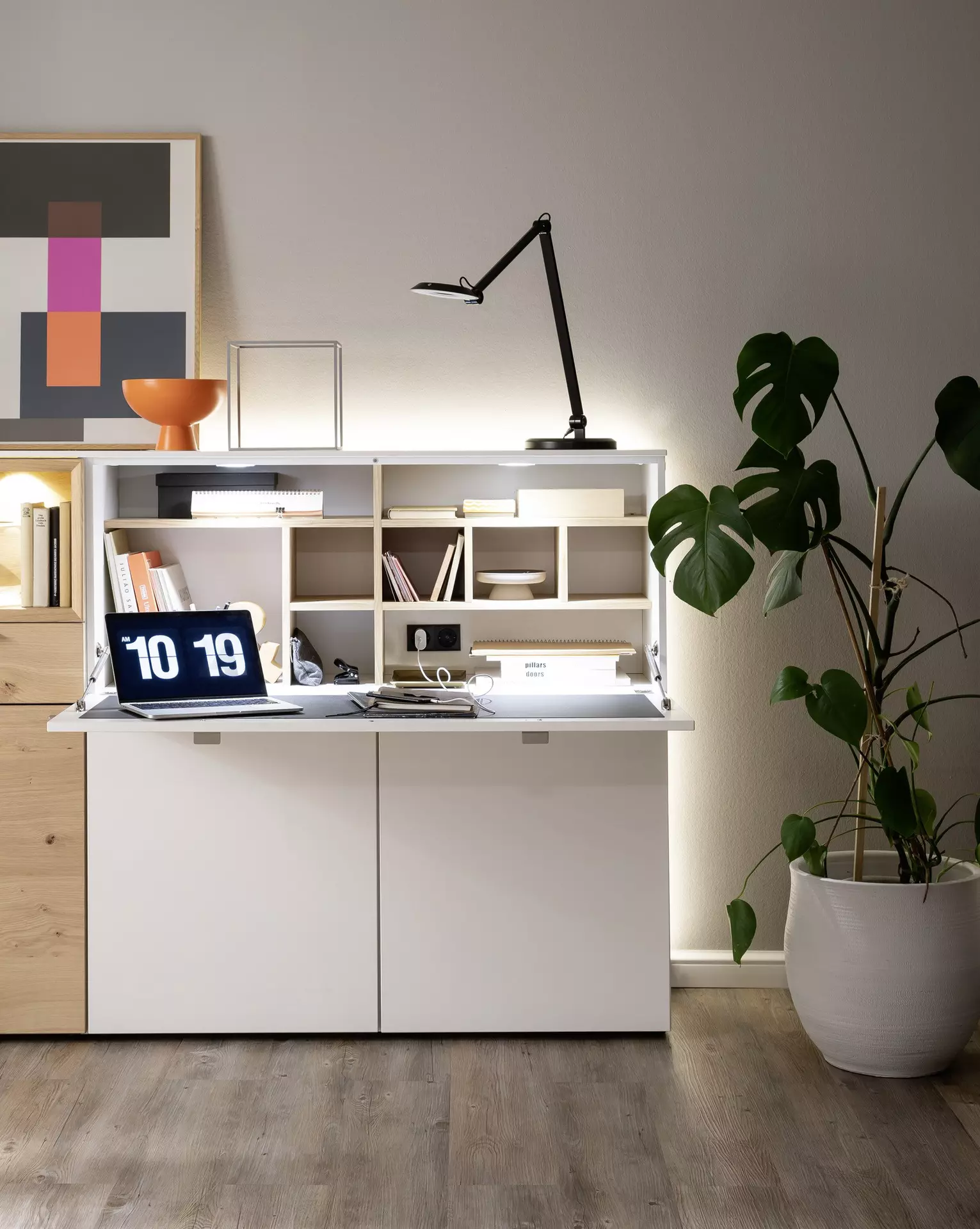 Tischleuchte Office SCHÖNER WOHNEN-Kollektion Metall 20 x 65 x 