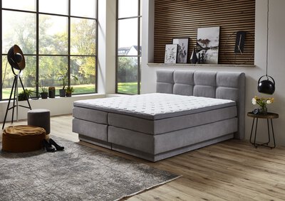 5. Bild von Boxspringbett ca. 217 x 112 x 188 cm Dreamoro silber