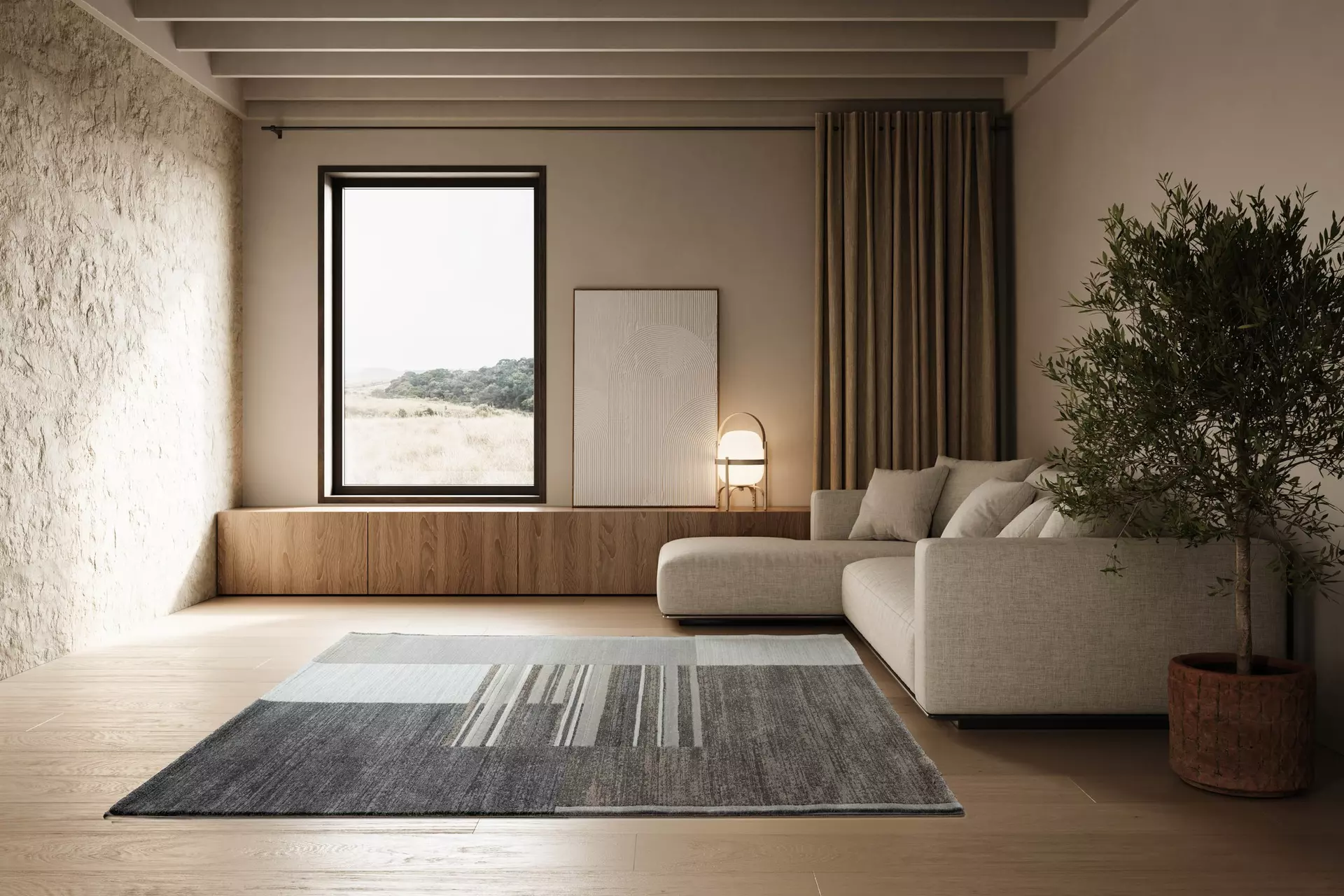 Maschinenwebteppich Argentum Ragolle Textil 80 x 1 x 150 cm