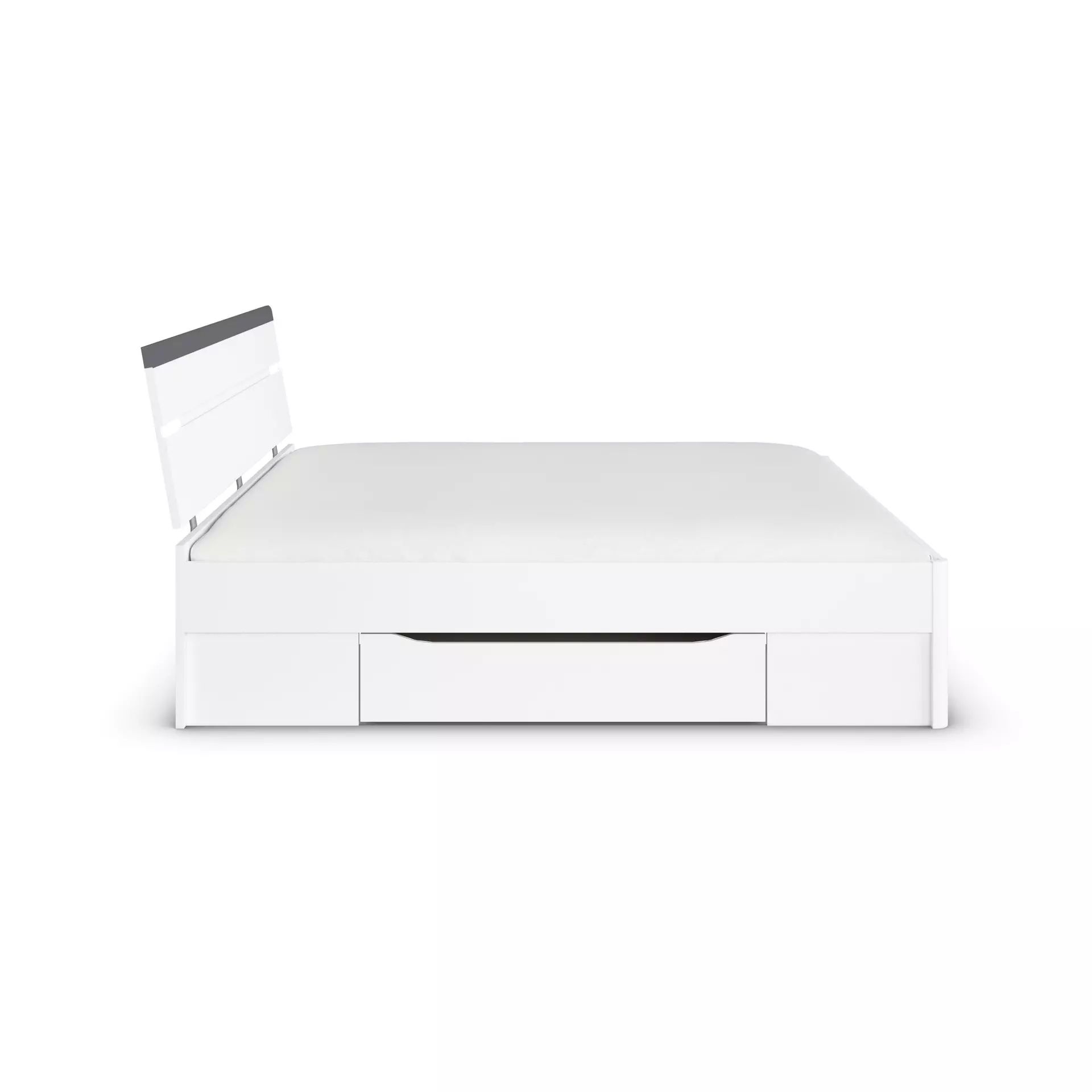 Bett CORVO rauch BLUE Holzwerkstoff 185 x 102 x 215 cm