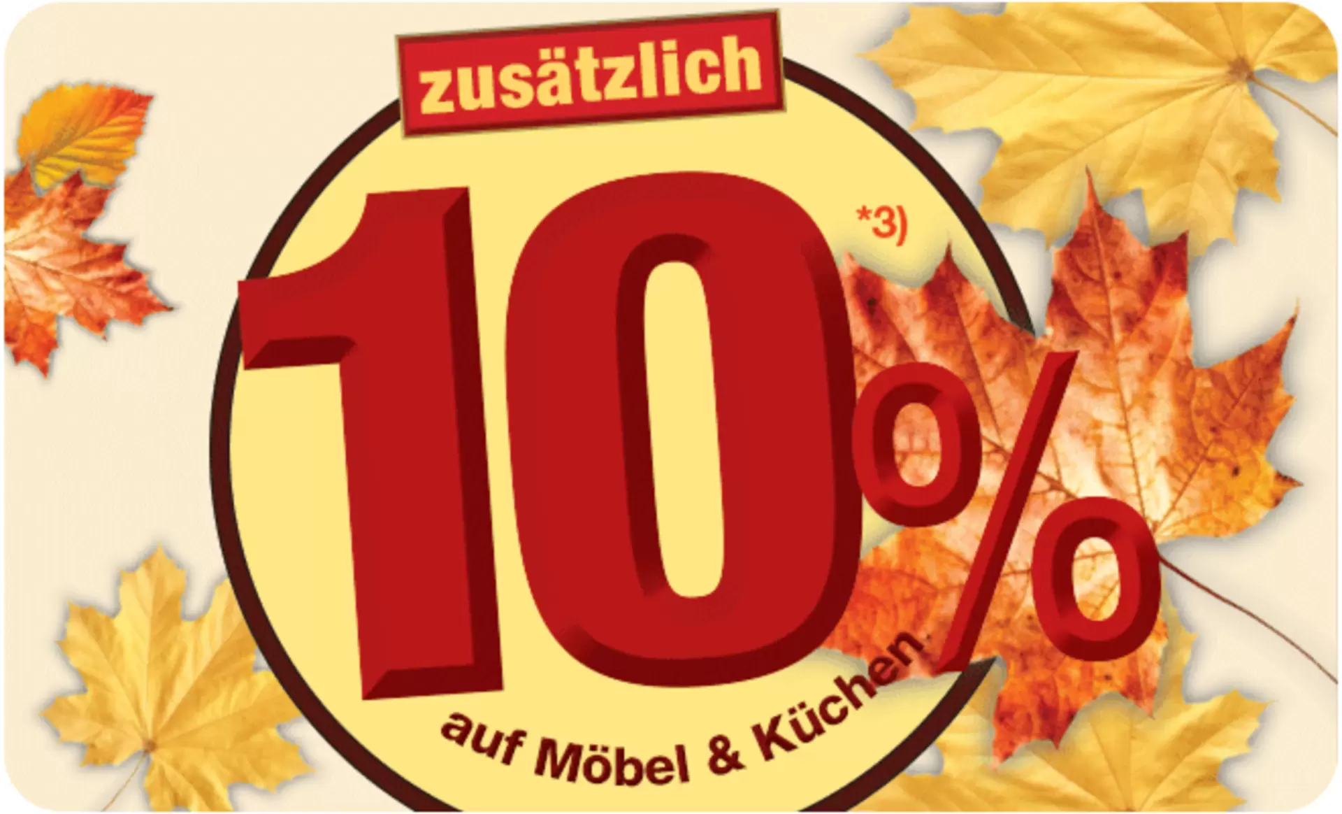 Nur für kurze Zeit: 10% Rabatt auf Möbel und Küchen. Nur bei Möbel Inhofer in Senden