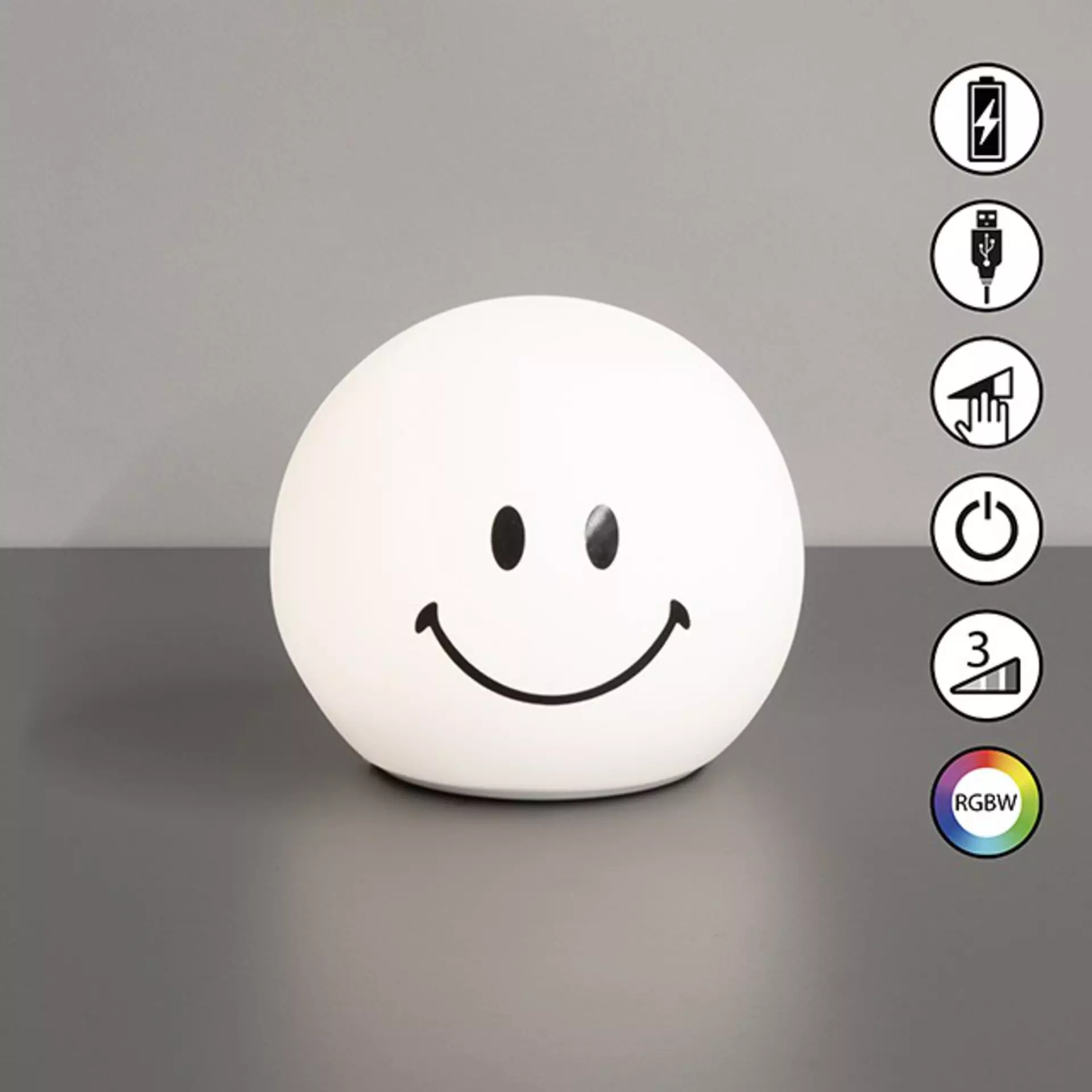 Nachtlicht GlowMoji FHLighting Silikon 12 x 