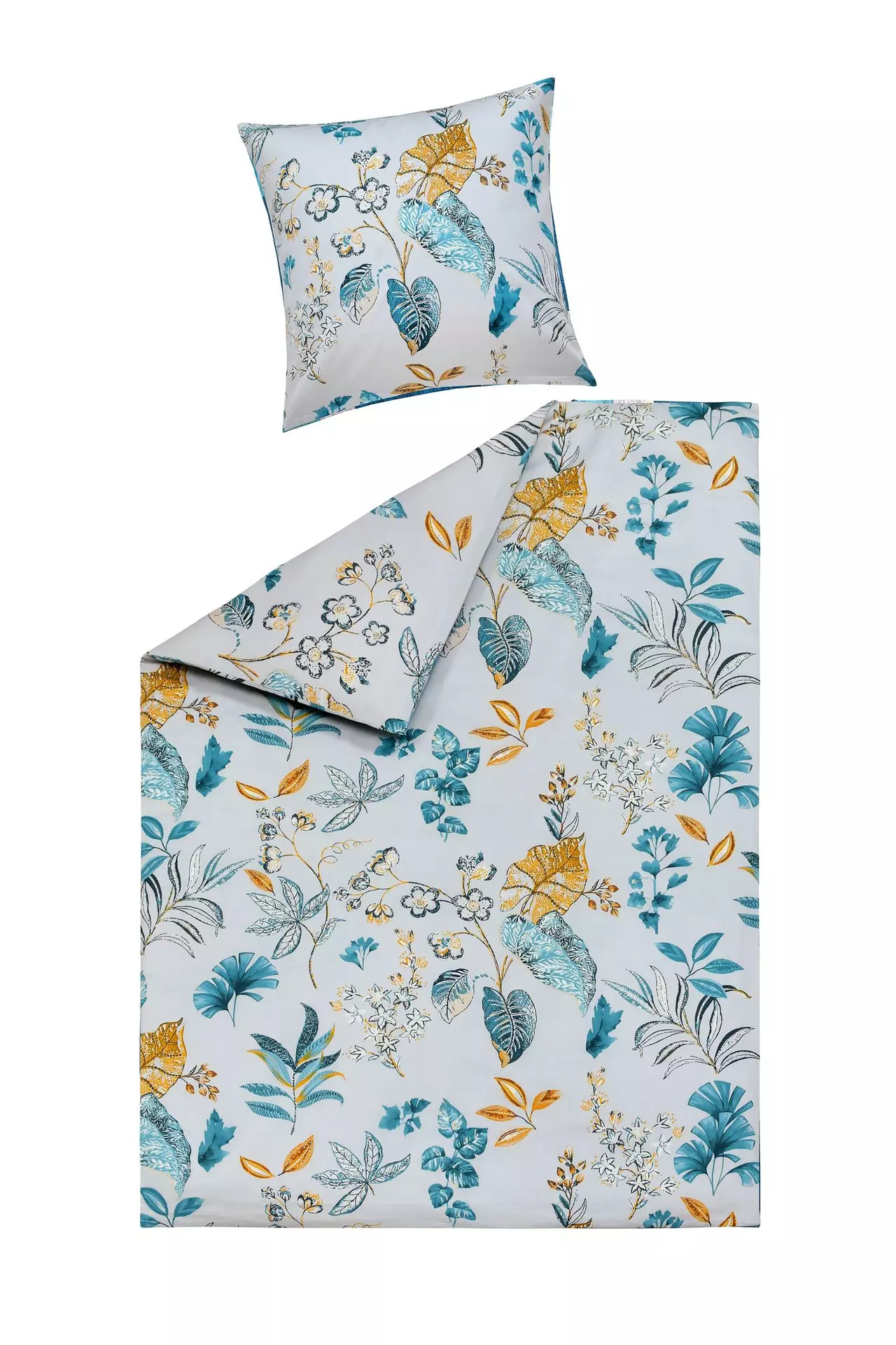 Satin-Bettwäsche Penelope Laub Casa Nova Textil 135 x 200 cm