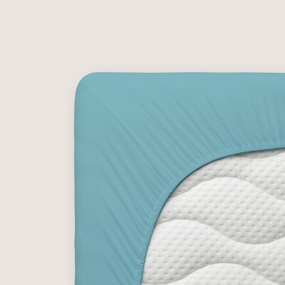 5. Bild von Spannbetttuch Schlafgut Blau