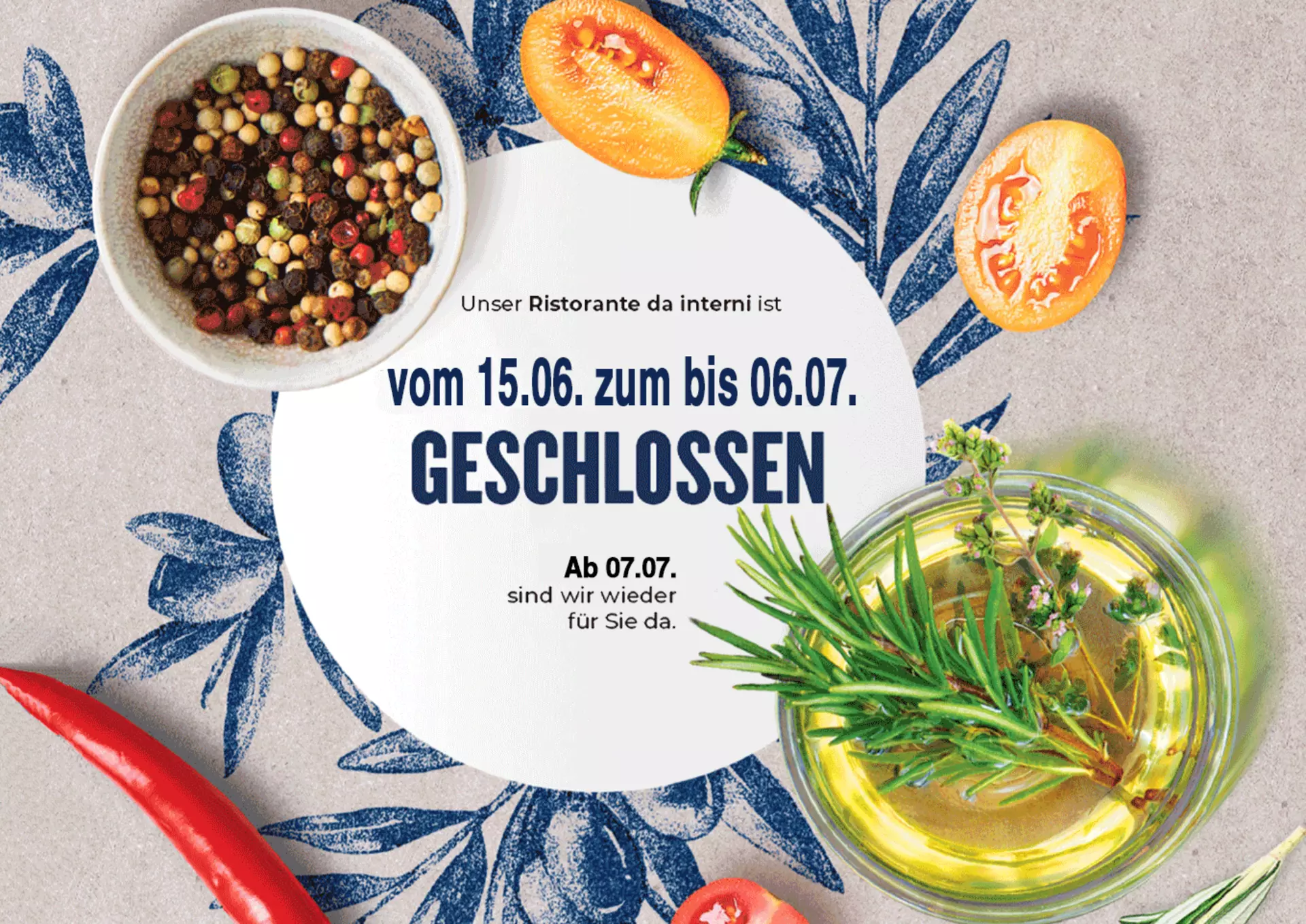 Ristorante da Interni Sommerpause bis 06. Juli