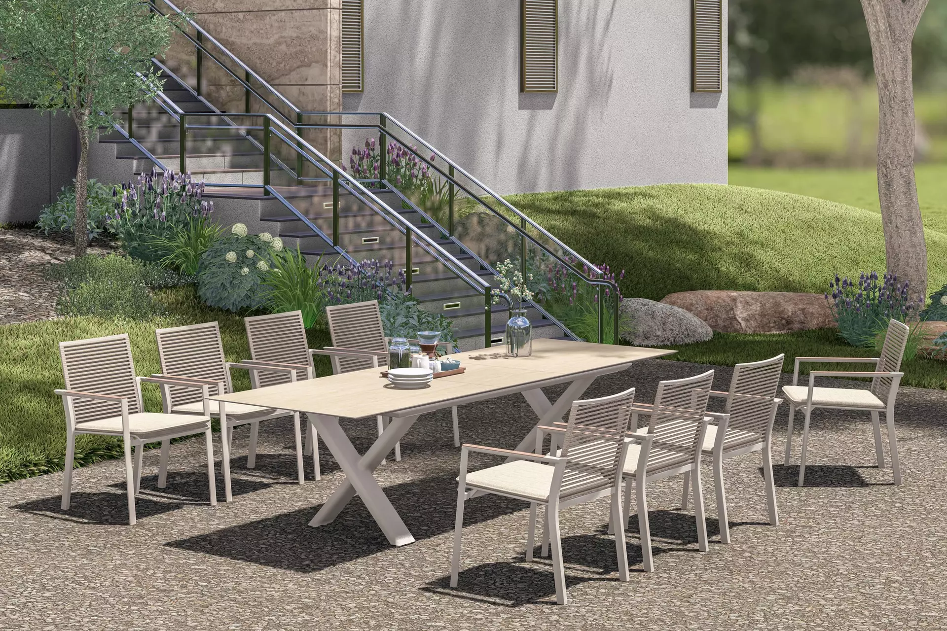 Gartensessel Fly Zebra Textil 65 x 91 x 62 cm